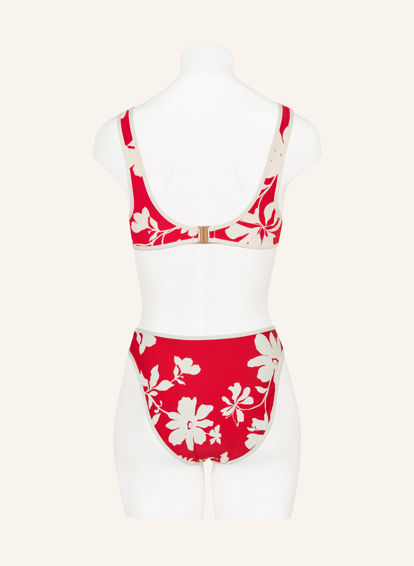 SEAFOLLY Brazilian-bikini-underdel MAYFLOWER: RØD / CREME