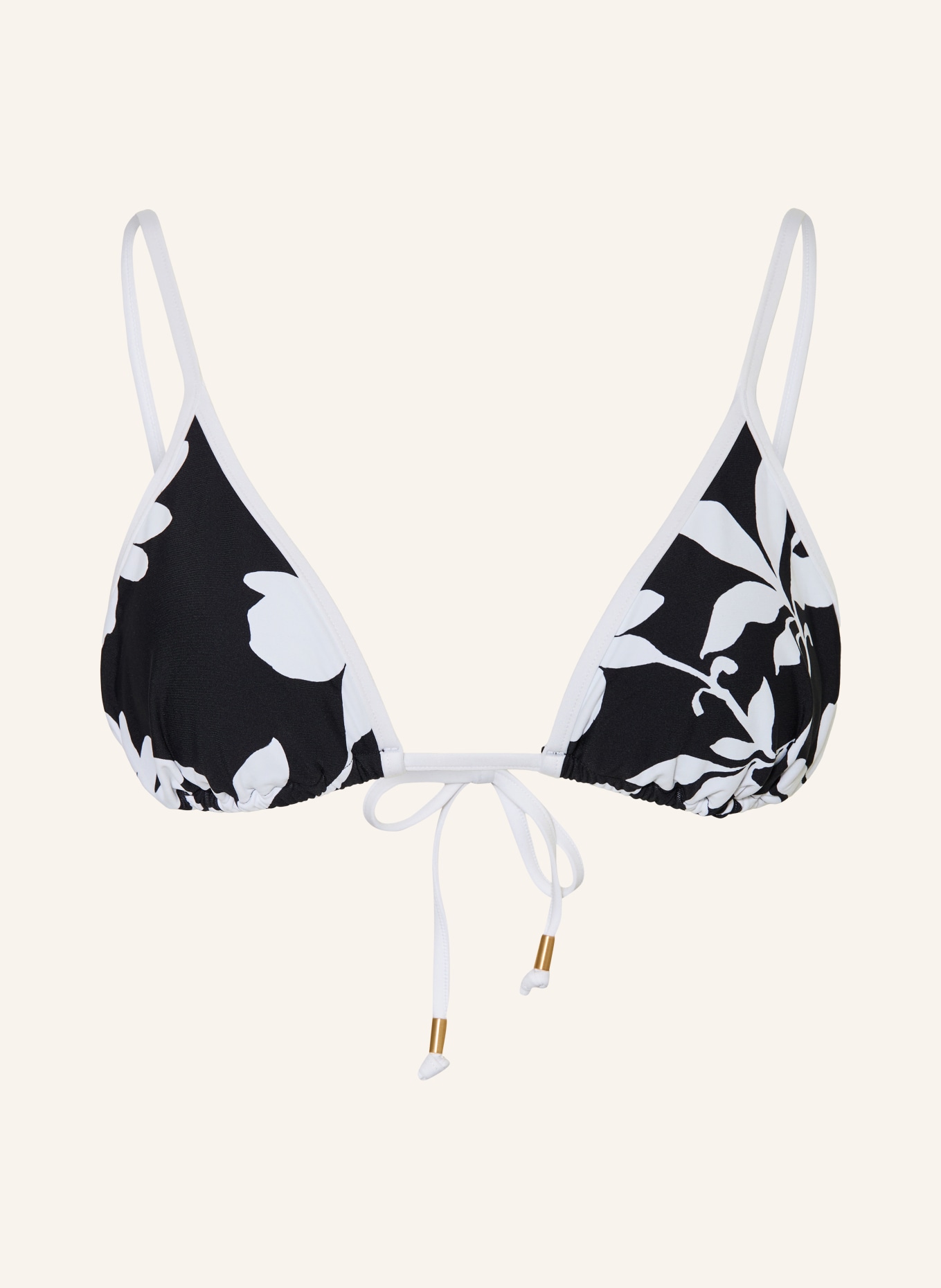 SEAFOLLY Triangel-Bikini-Top MAYFLOWER: SCHWARZ / WEISS