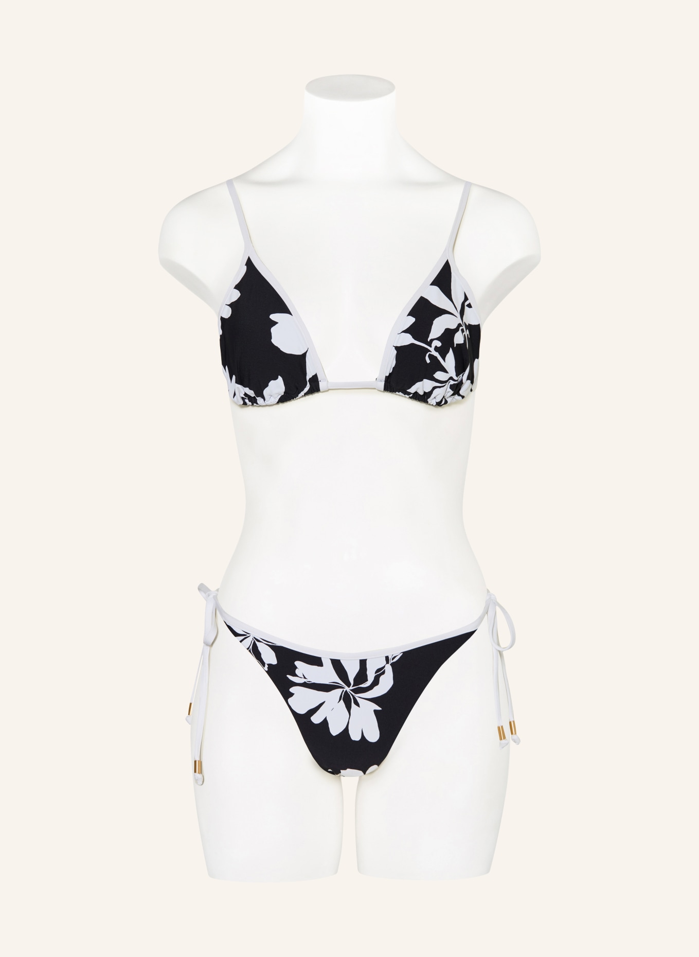 SEAFOLLY Triangel-Bikini-Top MAYFLOWER: SCHWARZ / WEISS