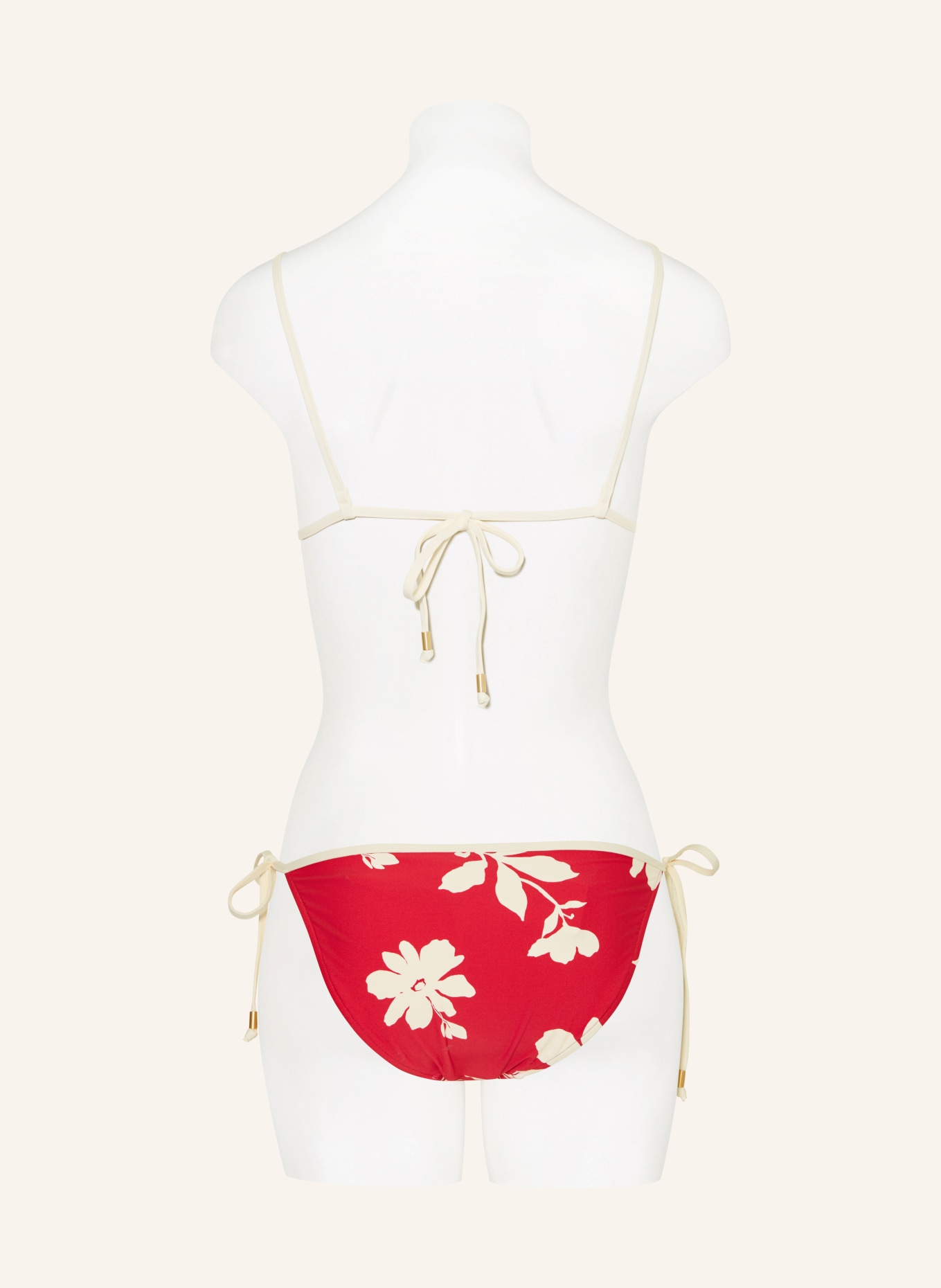 SEAFOLLY Triangel-Bikini-Top MAYFLOWER: ROT / CREME