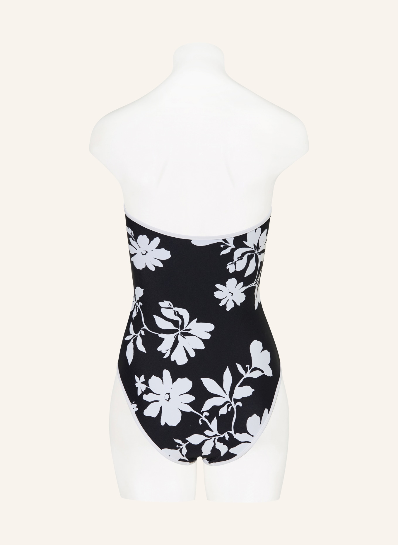 SEAFOLLY Bandeau-badedragt MAYFLOWER: SORT / HVID