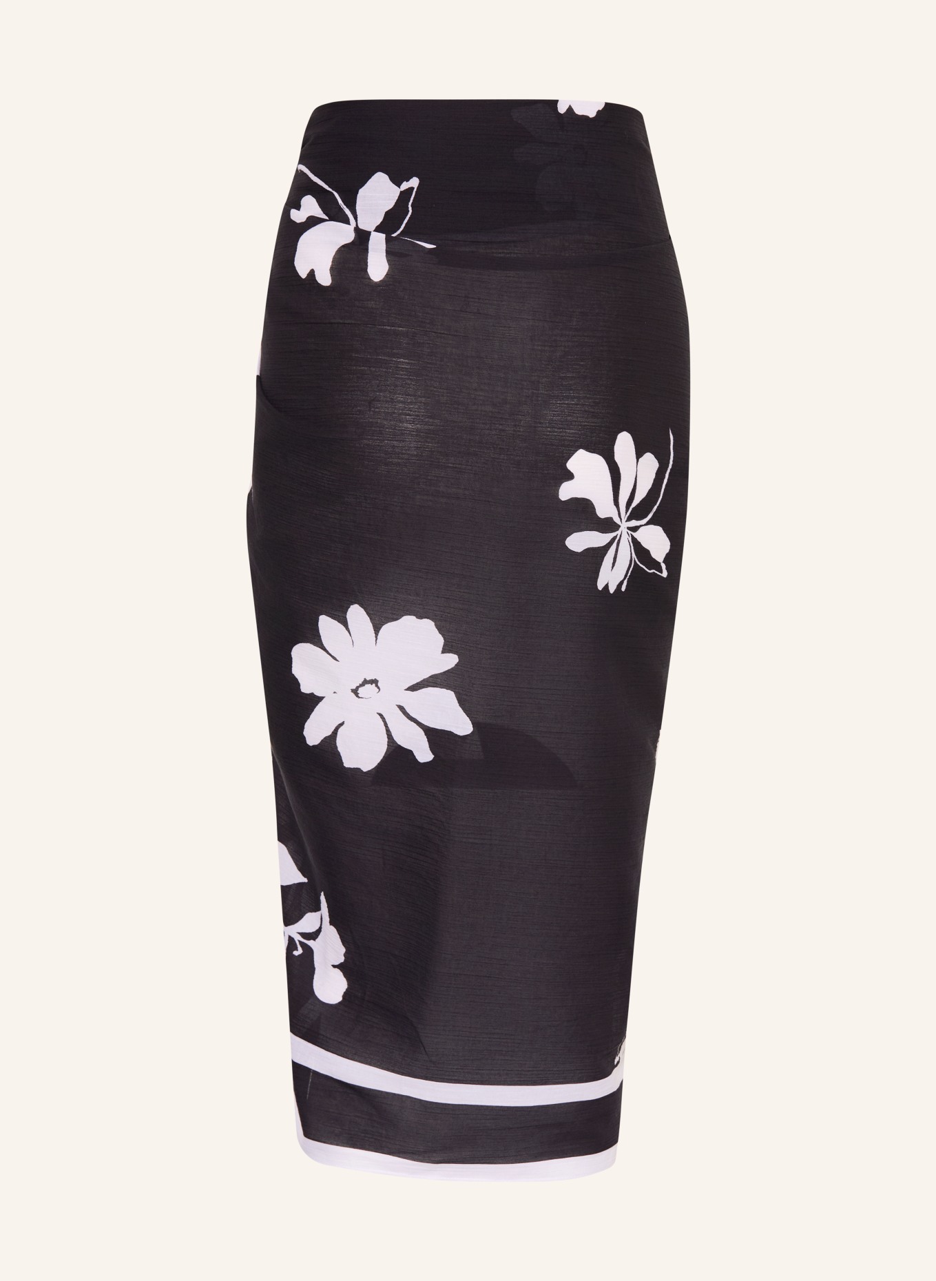 SEAFOLLY Pareo MAYFLOWER: SCHWARZ / WEISS