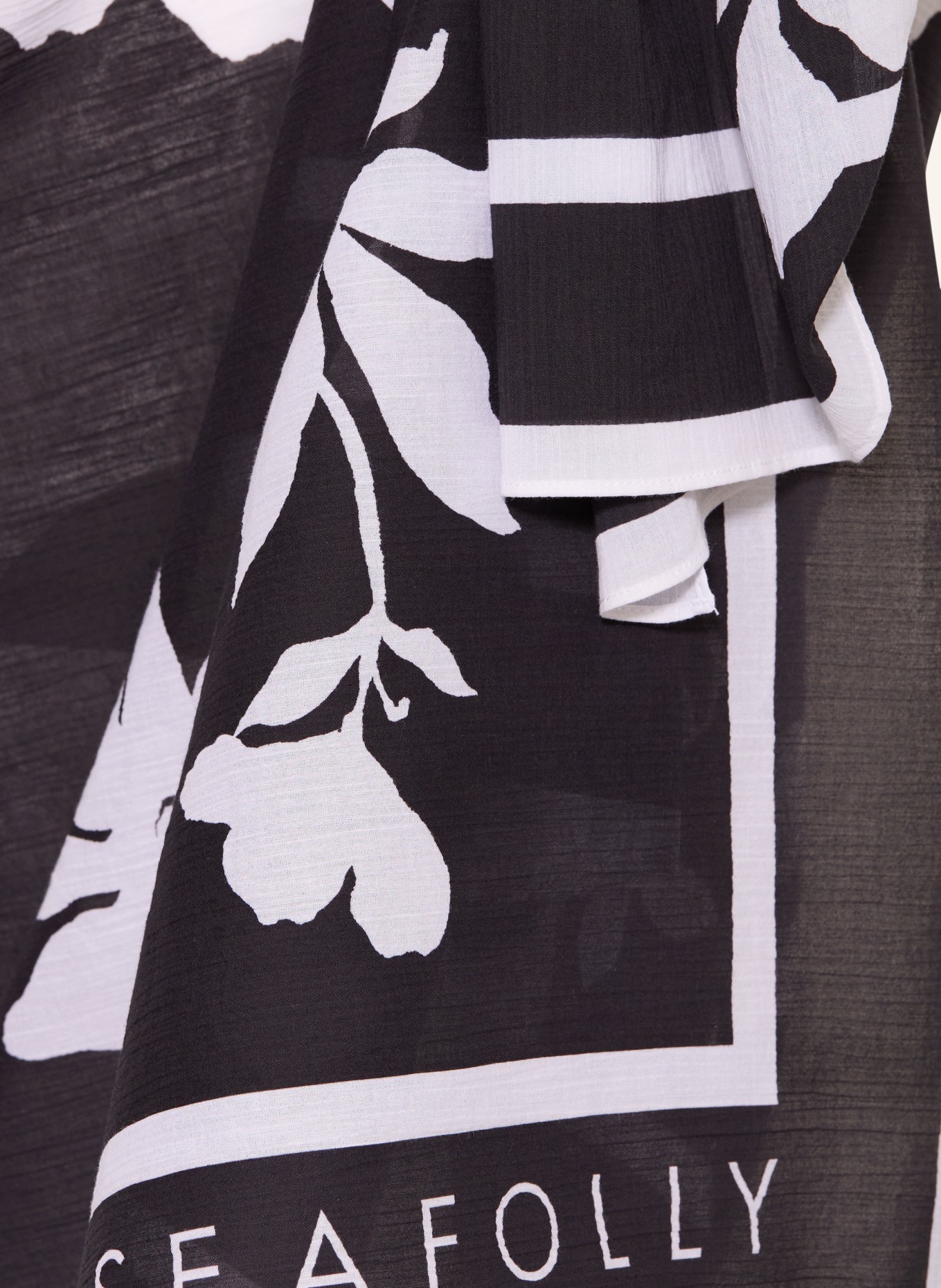 SEAFOLLY Pareo MAYFLOWER: SCHWARZ / WEISS