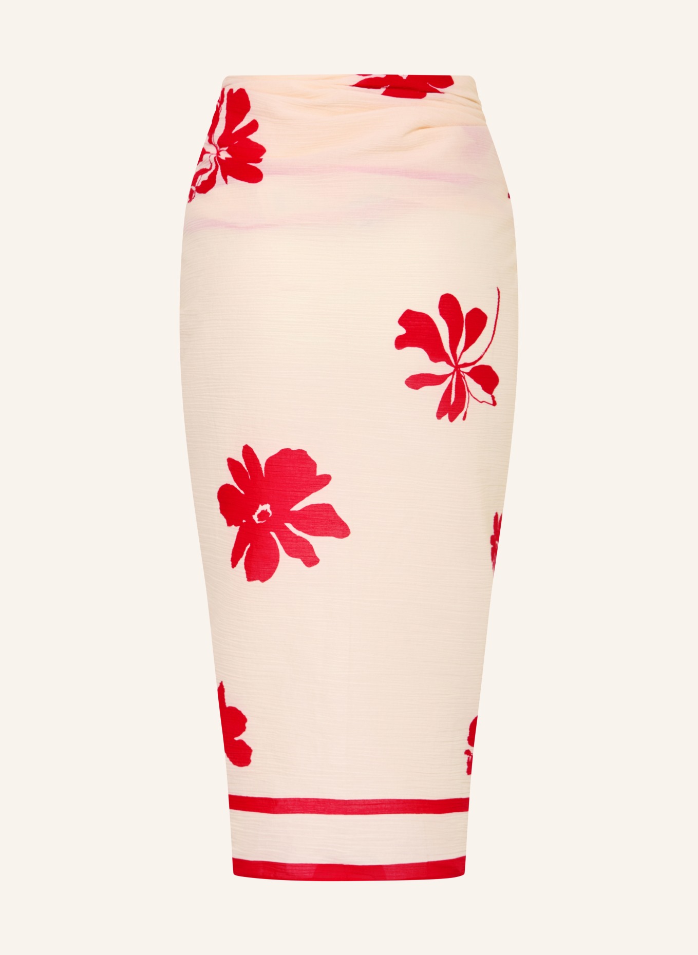 SEAFOLLY Pareo MAYFLOWER: RED / ECRU
