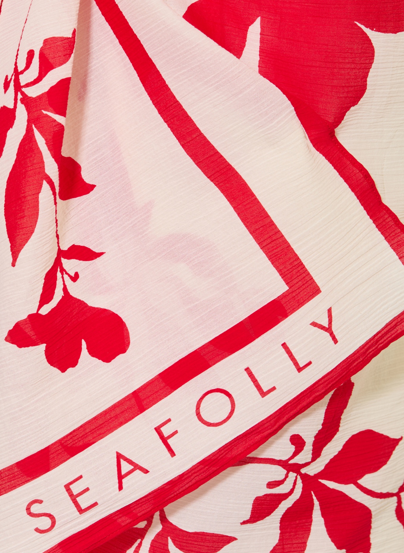SEAFOLLY Pareo MAYFLOWER: RED / ECRU