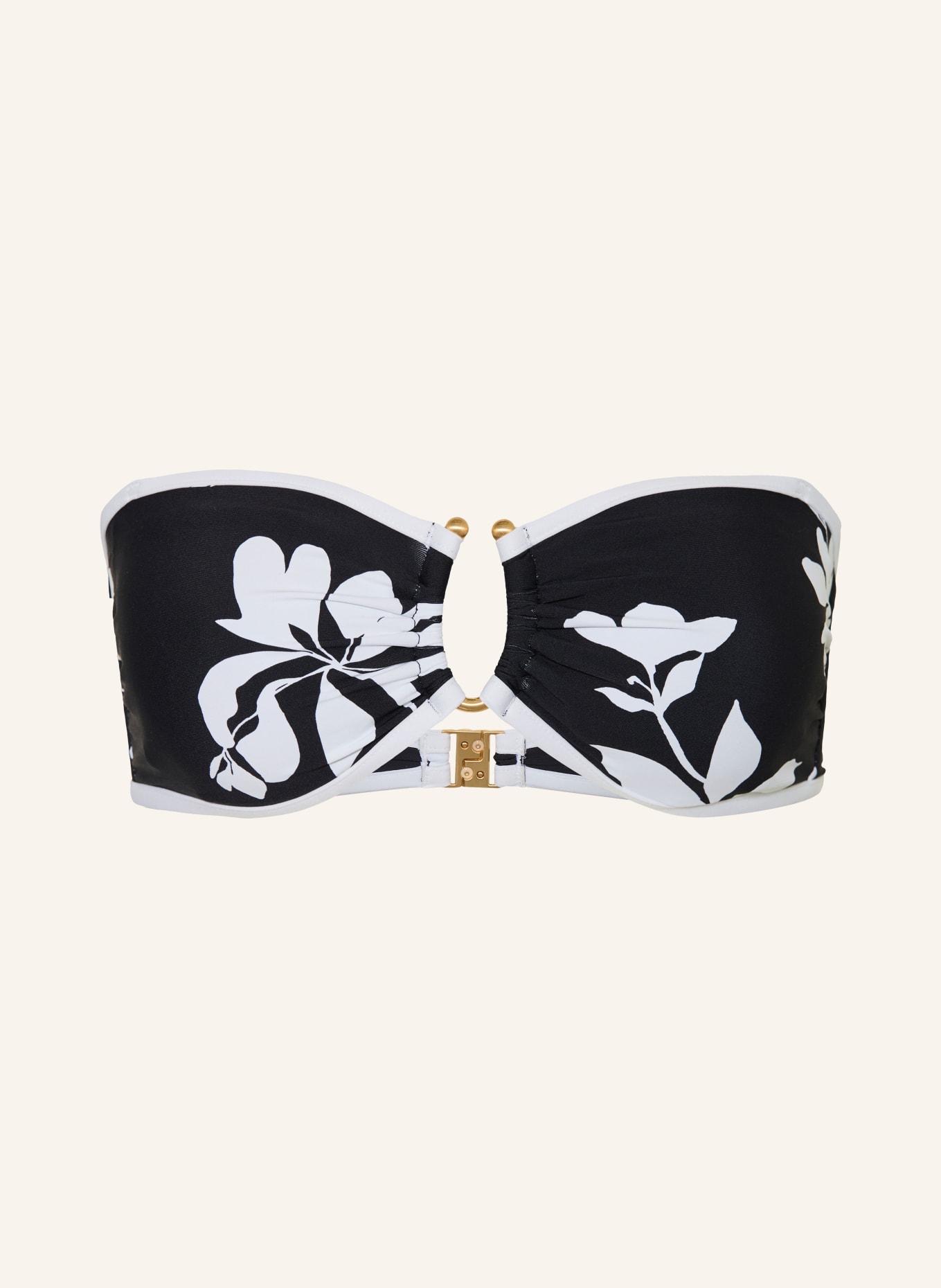 SEAFOLLY Bandeau-Bikini-Top MAYFLOWER: SCHWARZ / WEISS