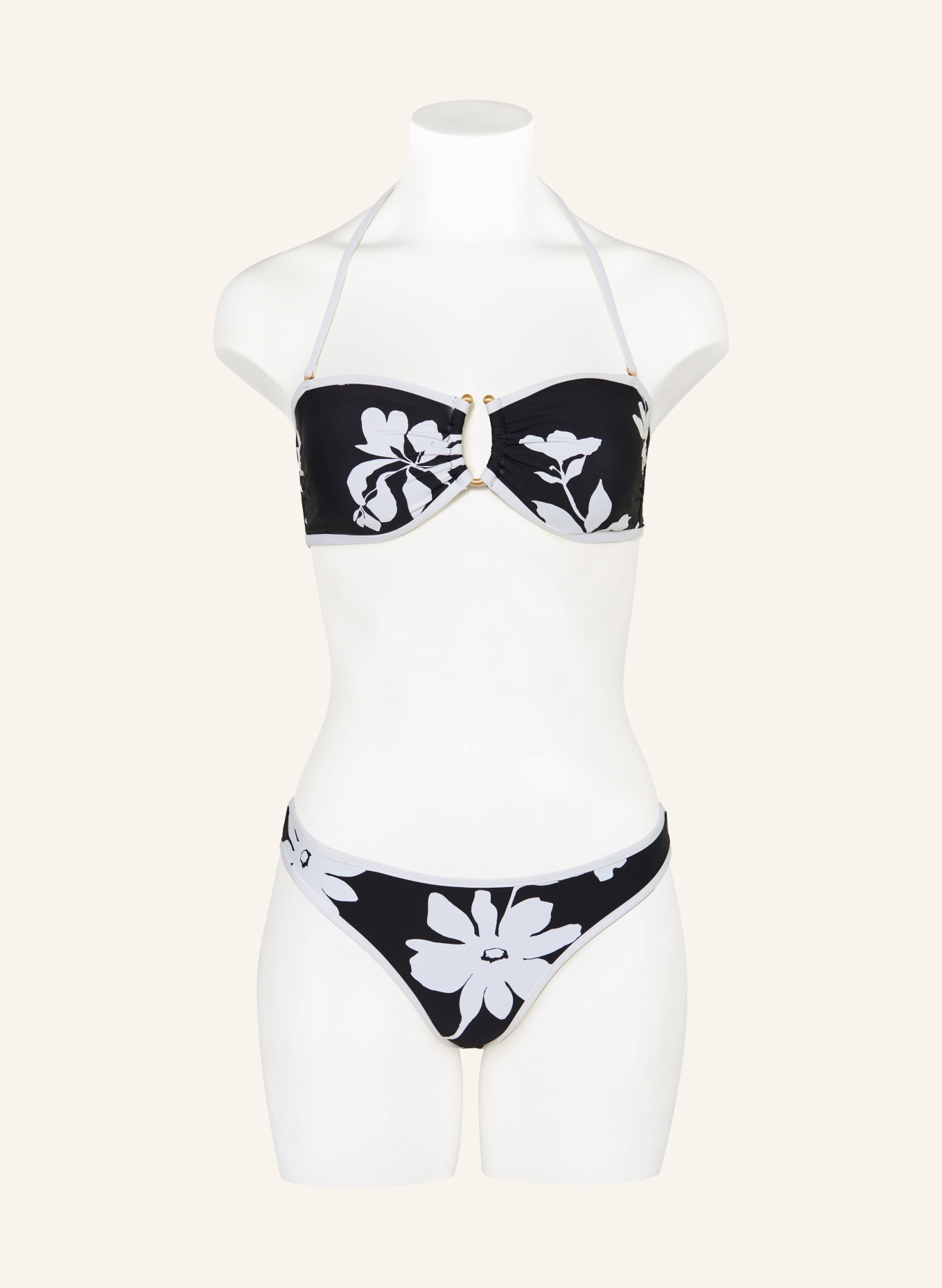 SEAFOLLY Bandeau-Bikini-Top MAYFLOWER: SCHWARZ / WEISS