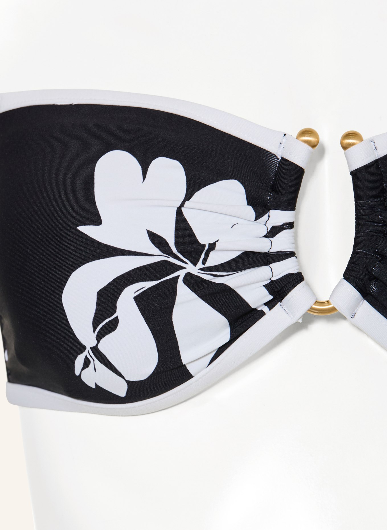 SEAFOLLY Bandeau-Bikini-Top MAYFLOWER: SCHWARZ / WEISS