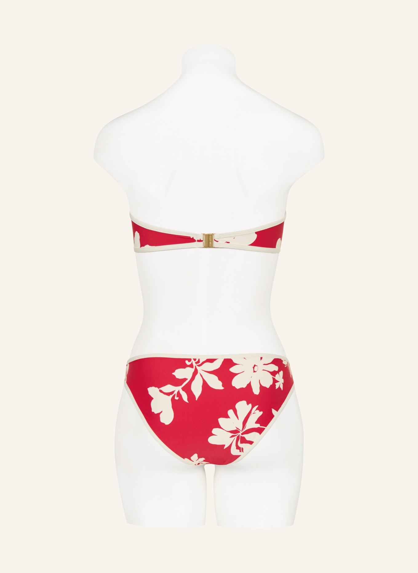 SEAFOLLY Bandeau-Bikini-Top MAYFLOWER: ROT / CREME