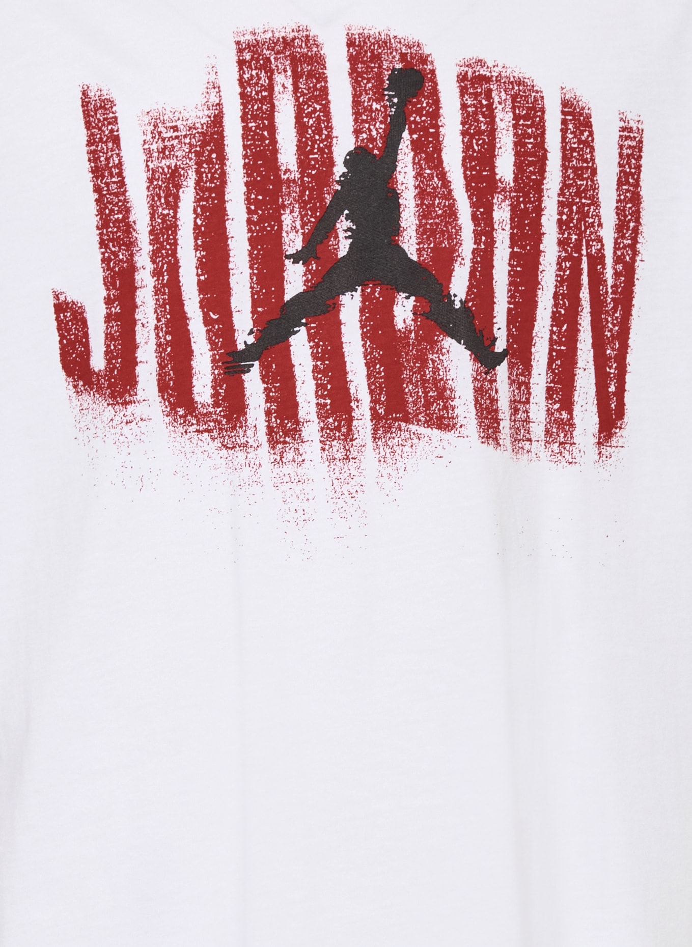JORDAN Tričko JORDAN DISTRESSED: BÍLÁ / ČERVENÁ / ČERNÁ