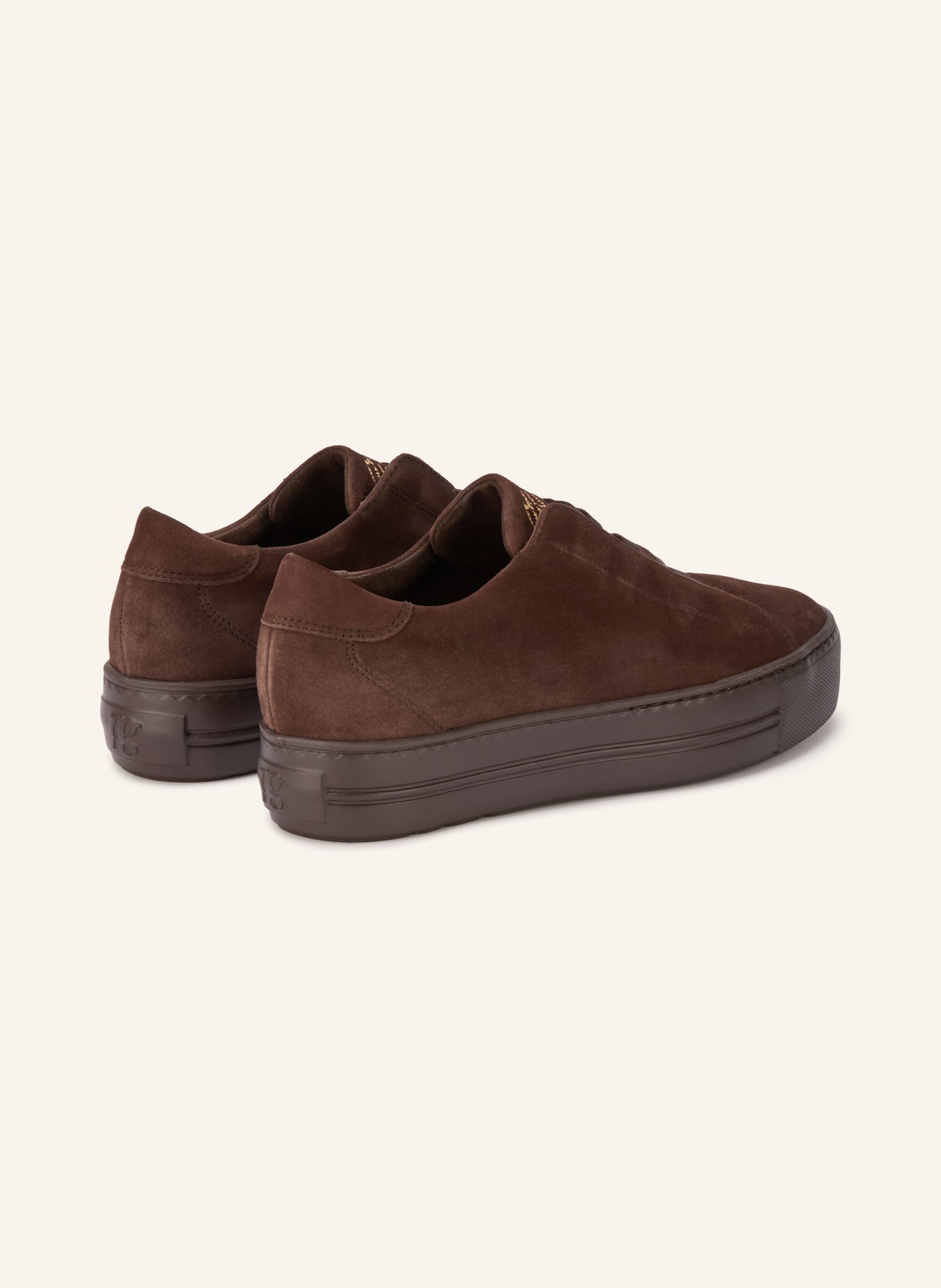 paul green sneaker: DARK BROWN / GOLD