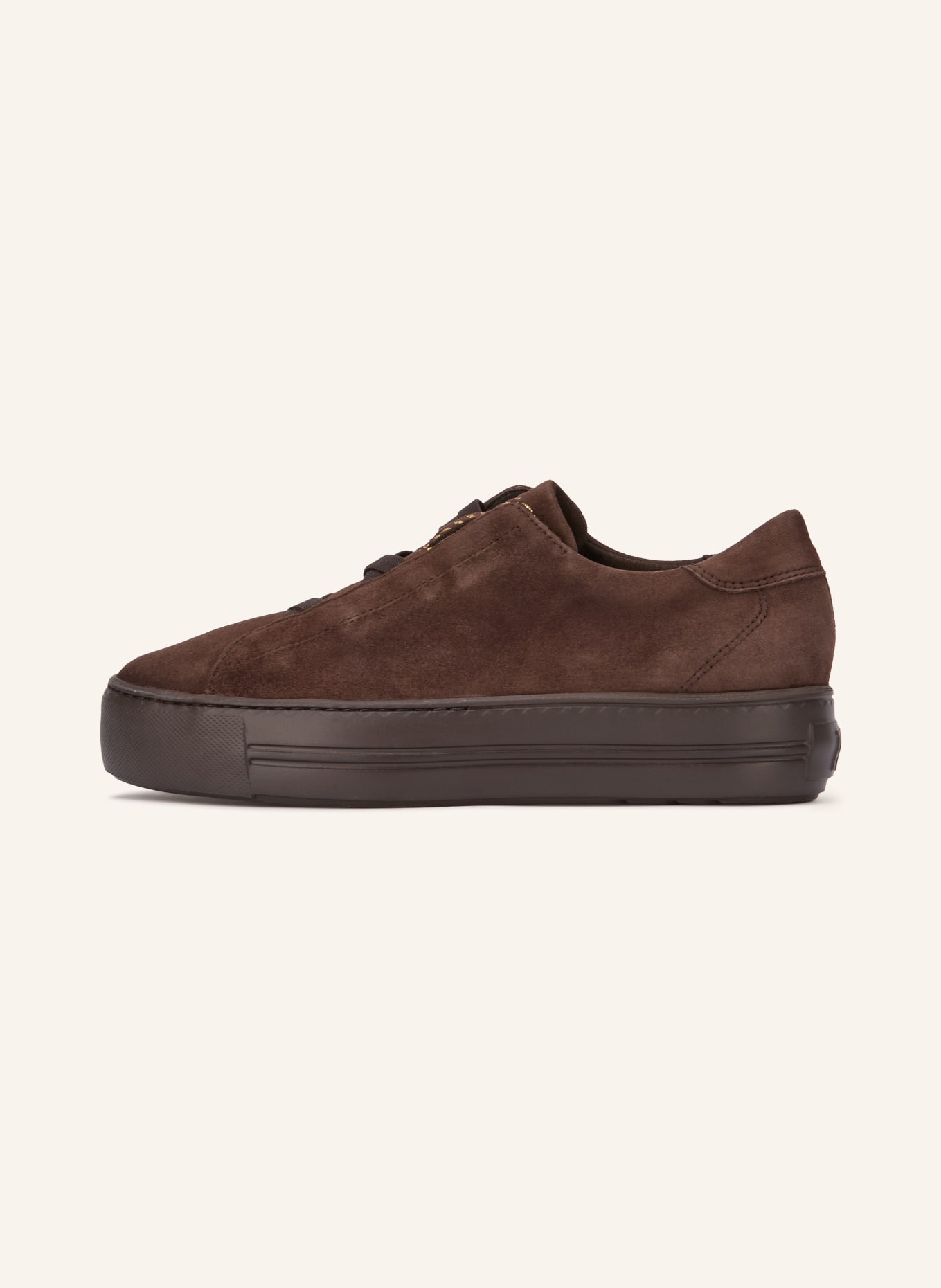 paul green sneaker: DARK BROWN / GOLD