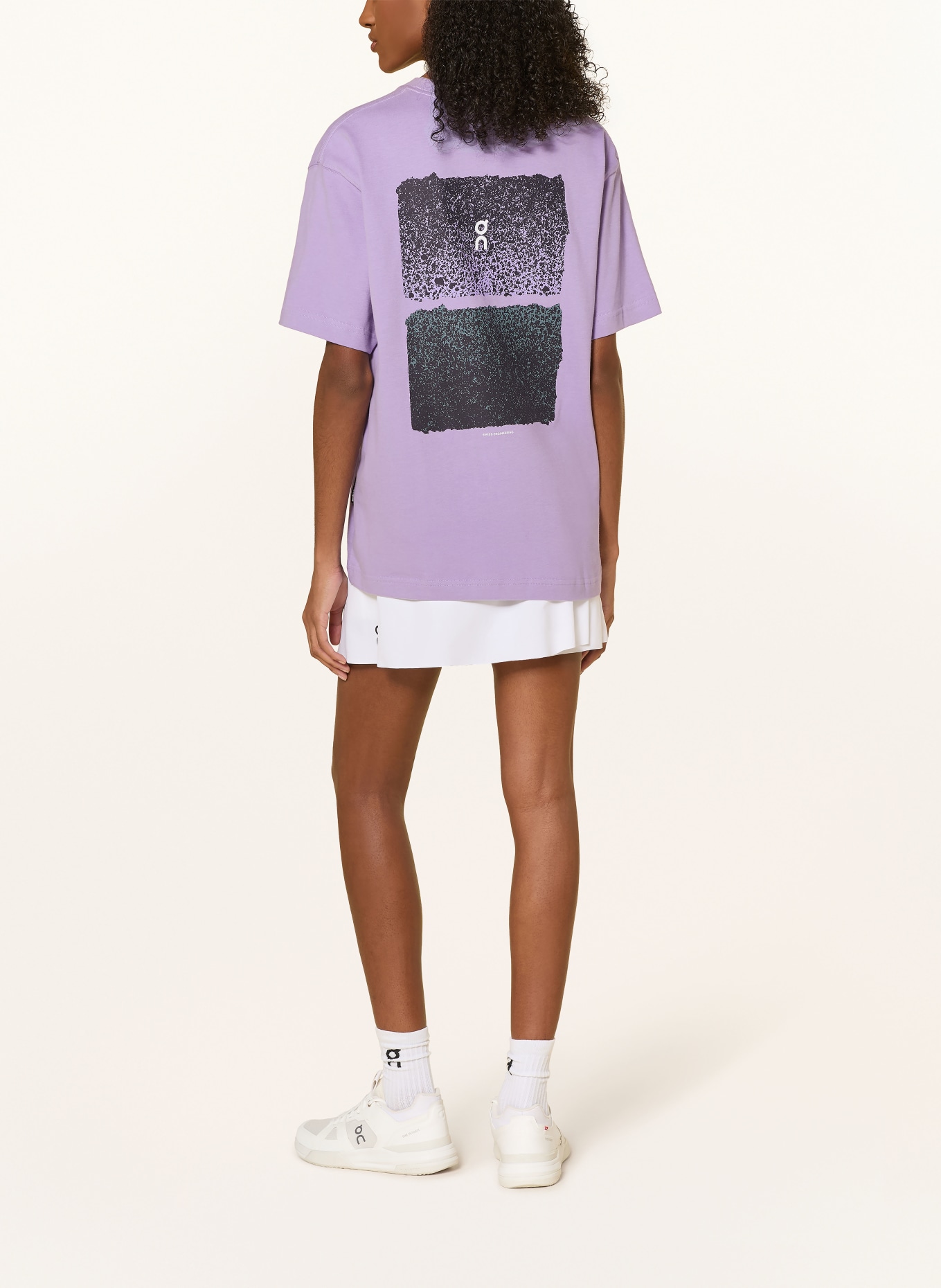 On T-Shirt CLUB-T FADE: LILA / GRÜN / SCHWARZ