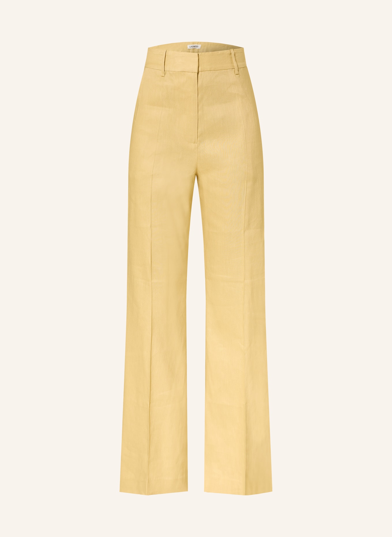 LADNERI LYDIE Linen Pants: LIGHT YELLOW