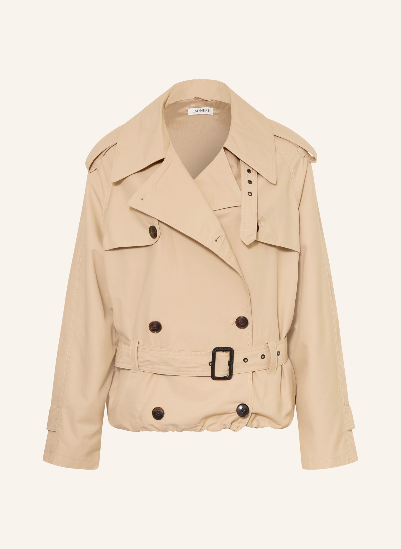 LADNERI OLIVIA Trench Coat: BEIGE