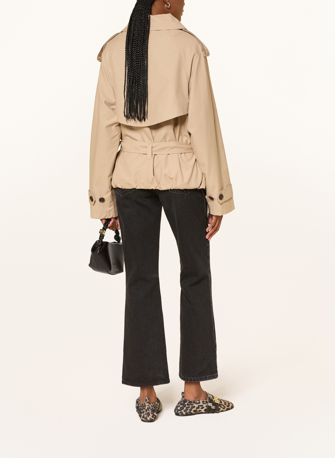 LADNERI OLIVIA Trench Coat: BEIGE