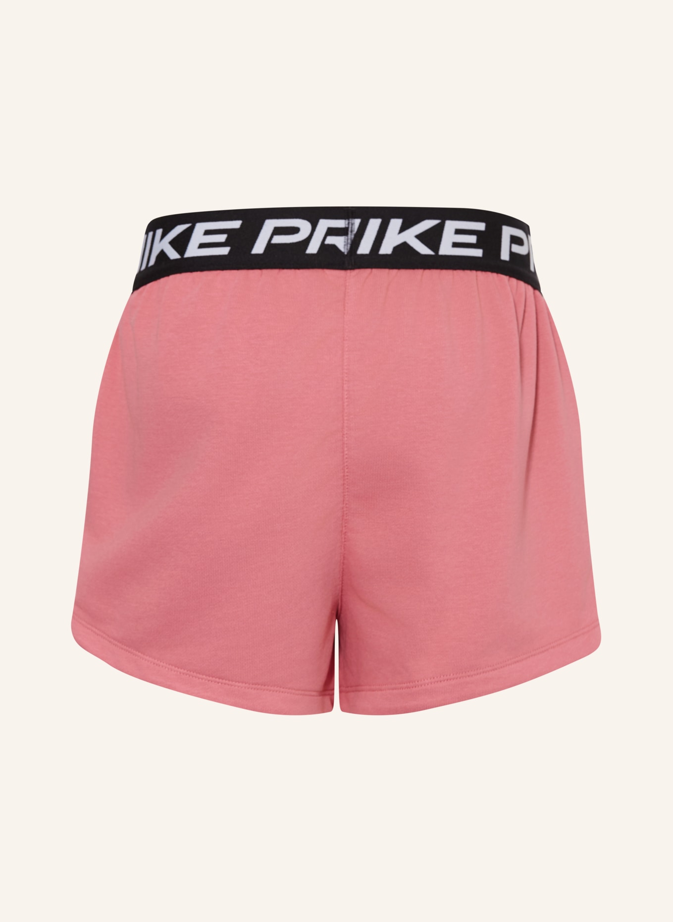 Nike PRO Sweat Shorts: DUSKY PINK / WHITE / BLACK