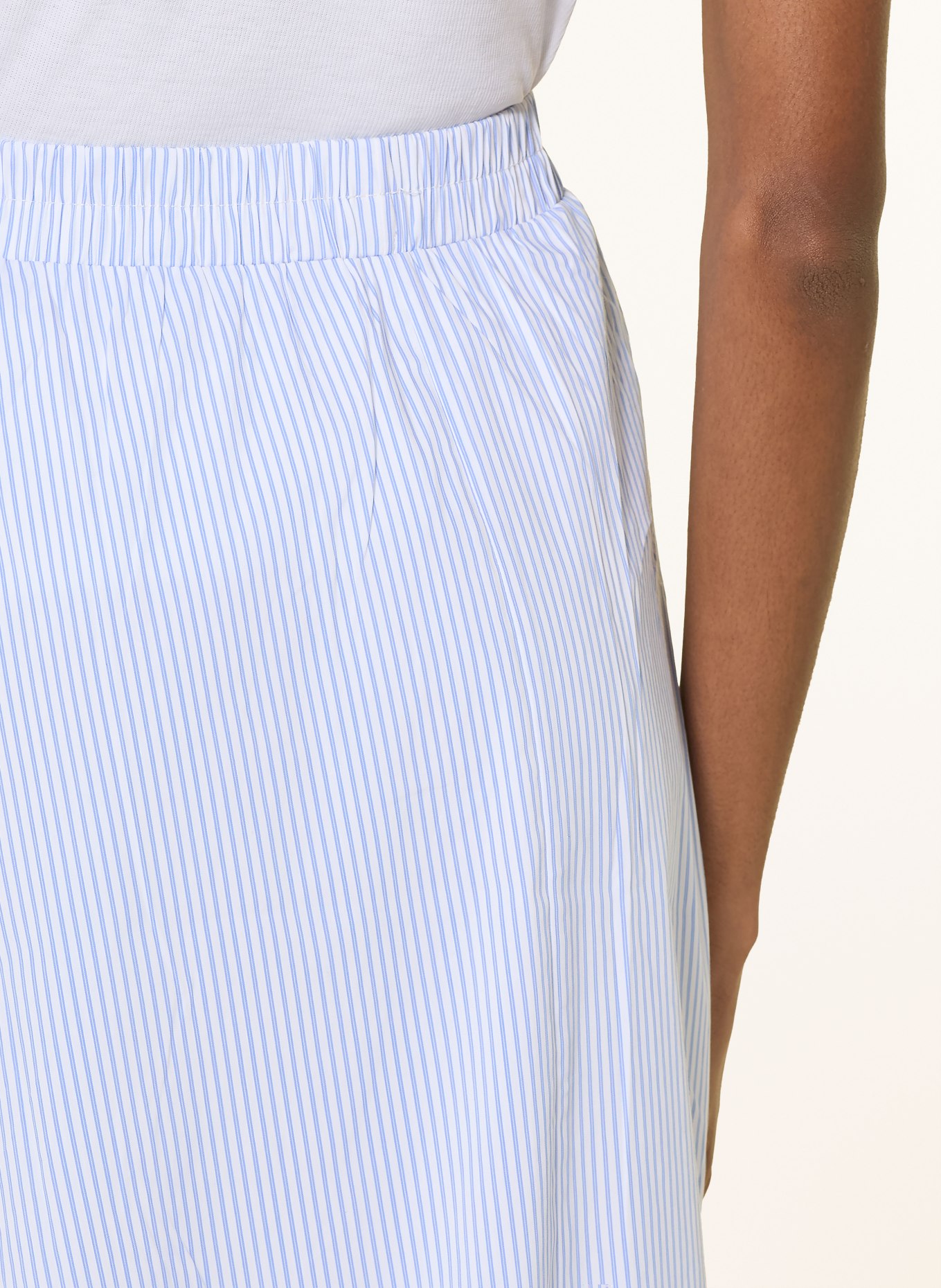 ONLY Skirt: WHITE / LIGHT BLUE