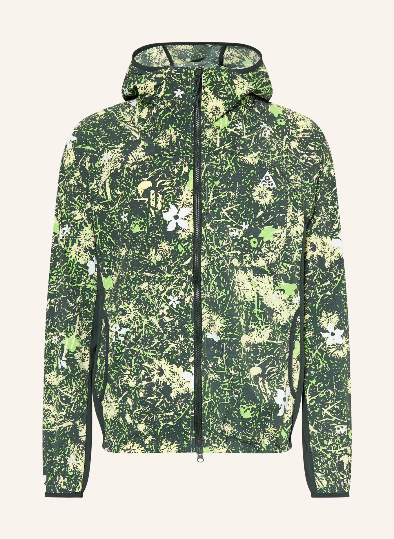 Nike ACG FIVE TOWERS Functional Jacket: GREEN / LIGHT YELLOW / LIGHT GREEN