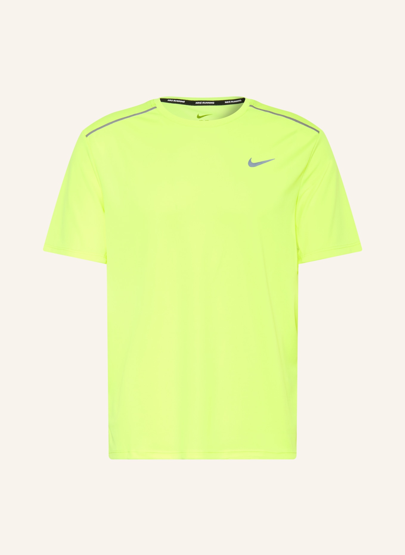 Nike Löptröja MILER: NEONGRÖN