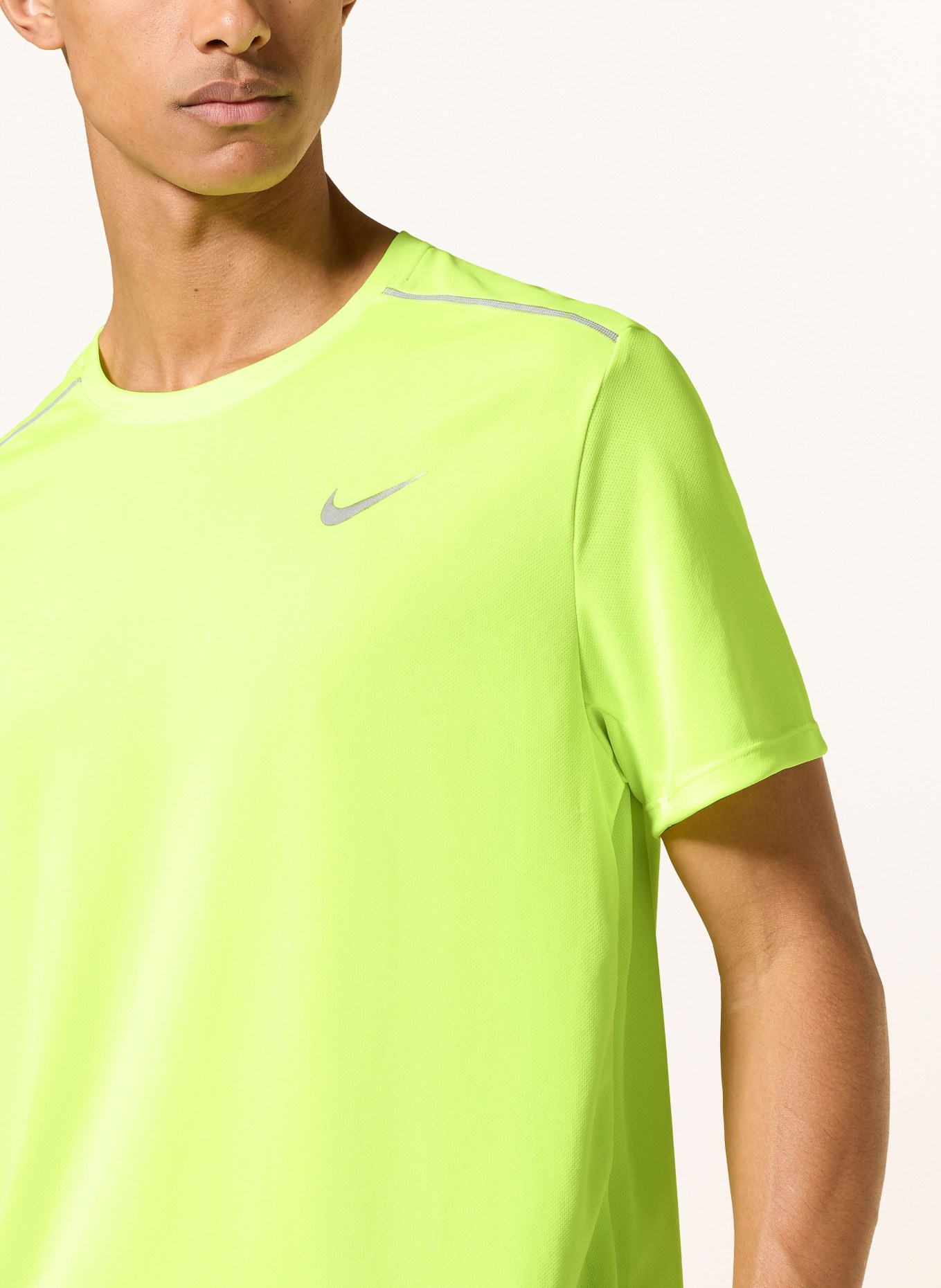 Nike Löptröja MILER: NEONGRÖN