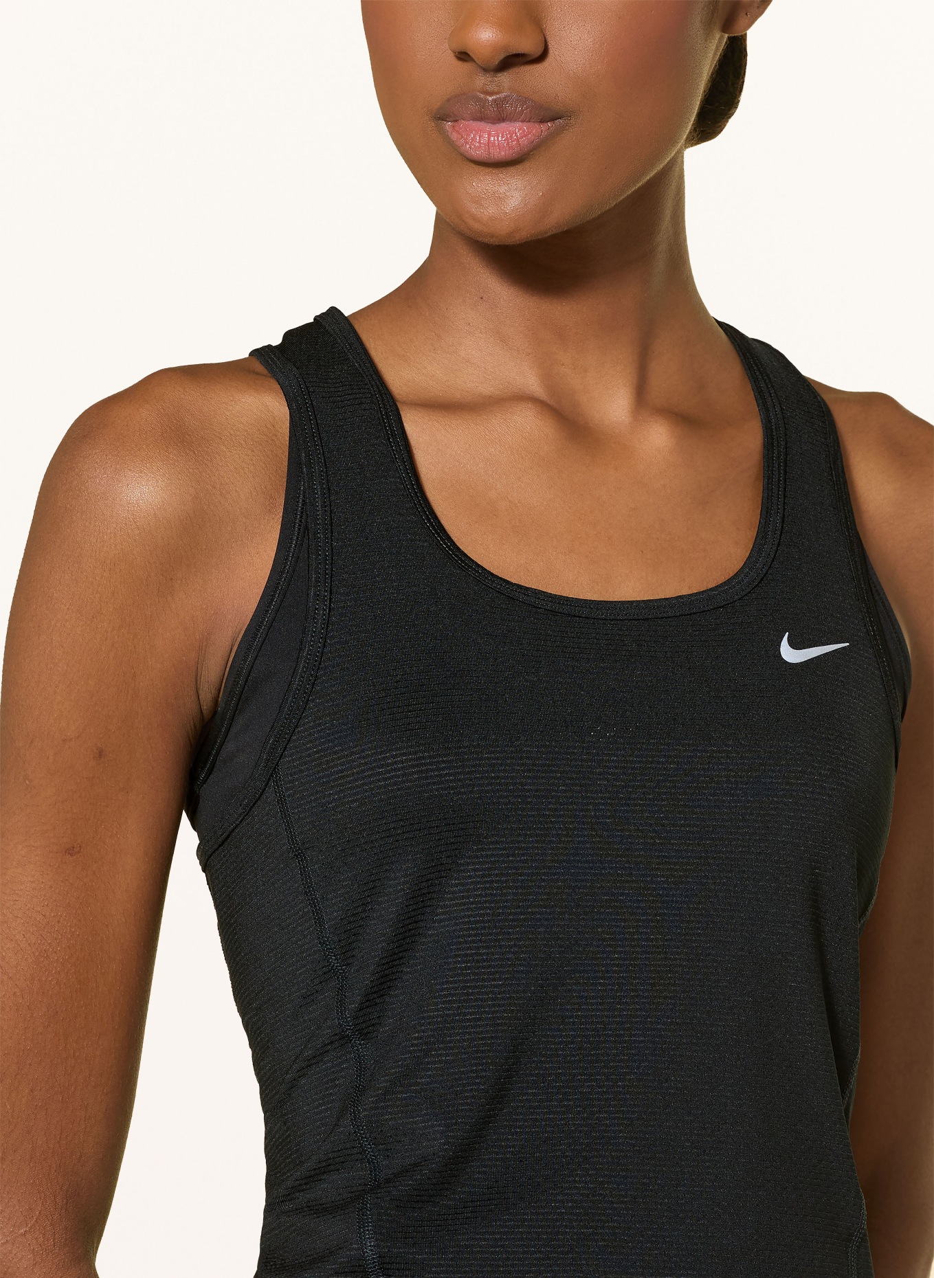 Nike Lauftop TEMPO: SCHWARZ