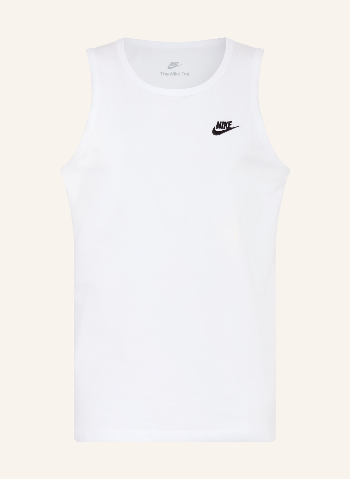 Nike SPORTSWEAR CLUB Tank Top: WHITE