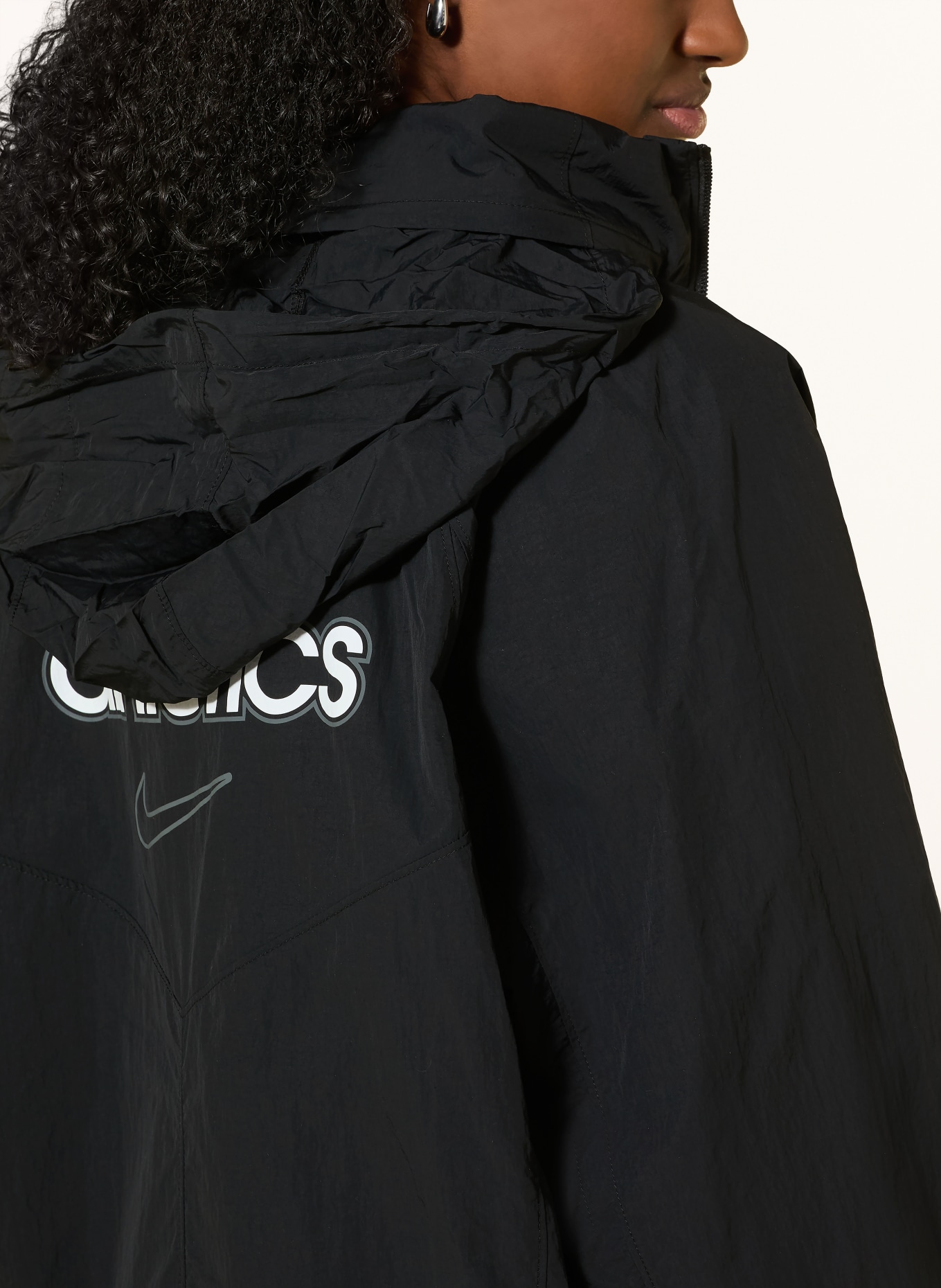Nike Oversized Jacket SPORTSWEAR: BLACK / WHITE