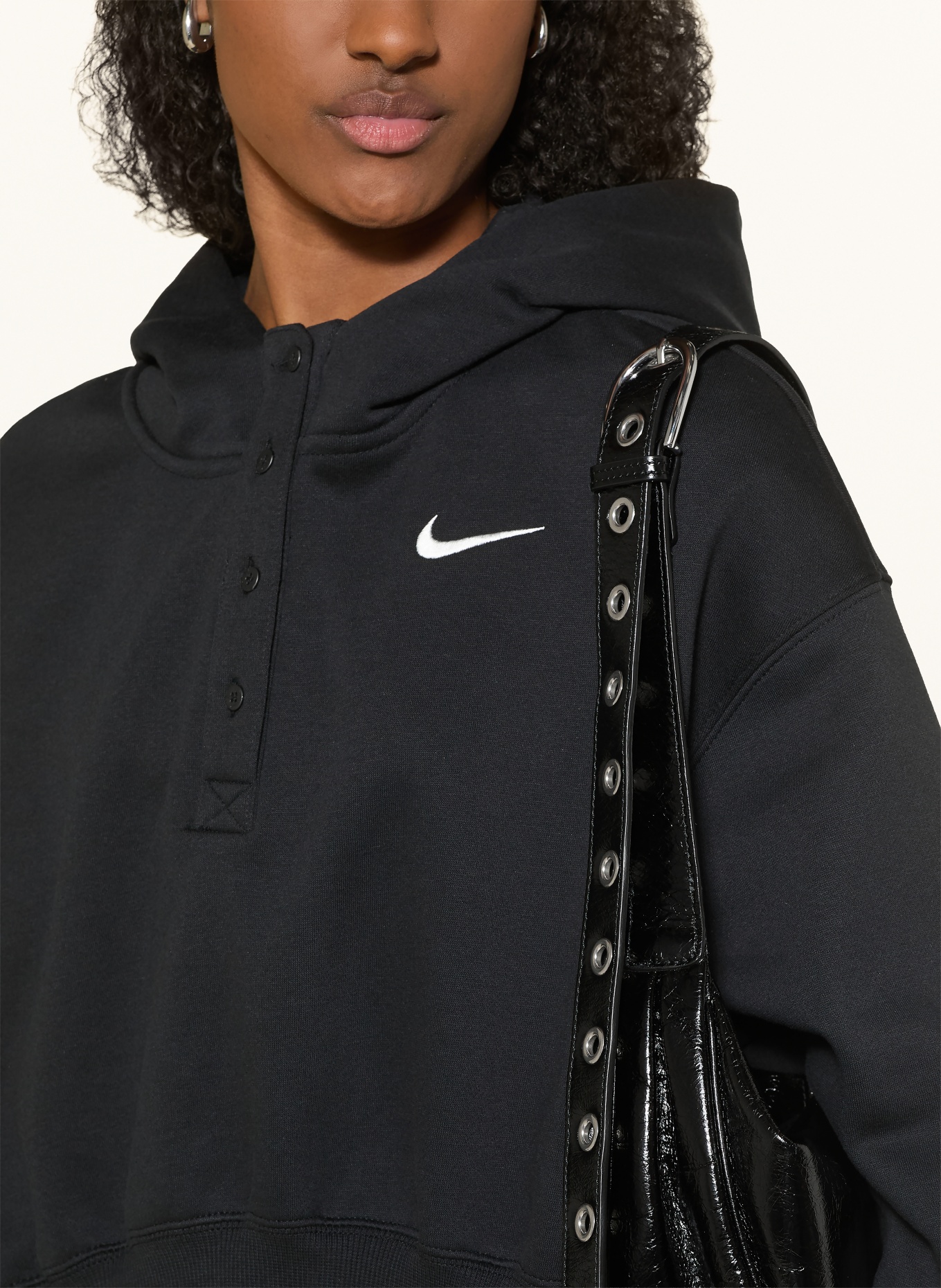 Nike Kort hoodie PHOENIX: SORT