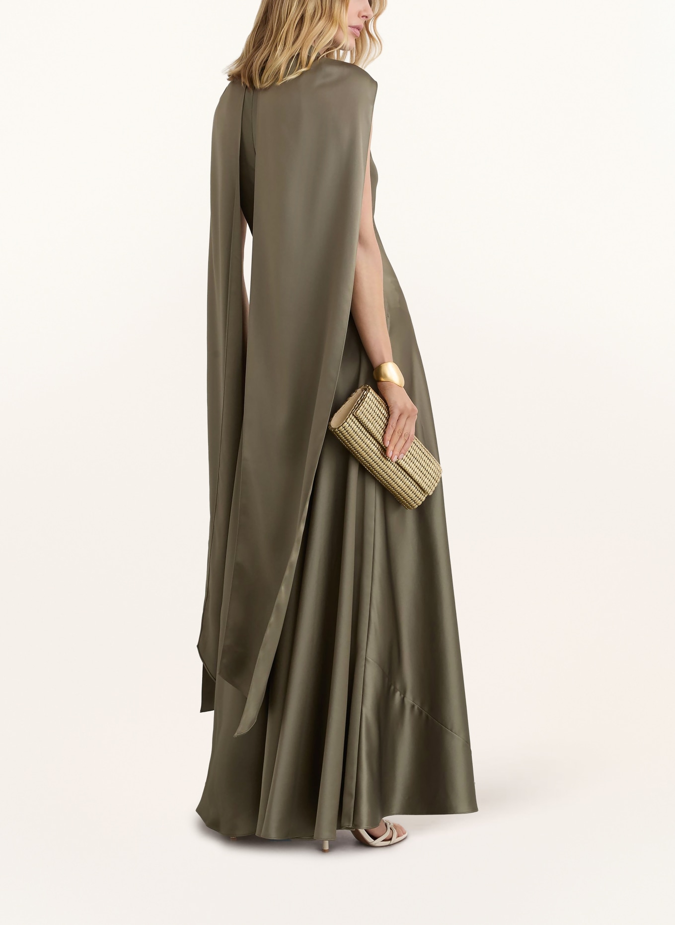 REISS Rochie cu fundă FAE din satin: OLIV