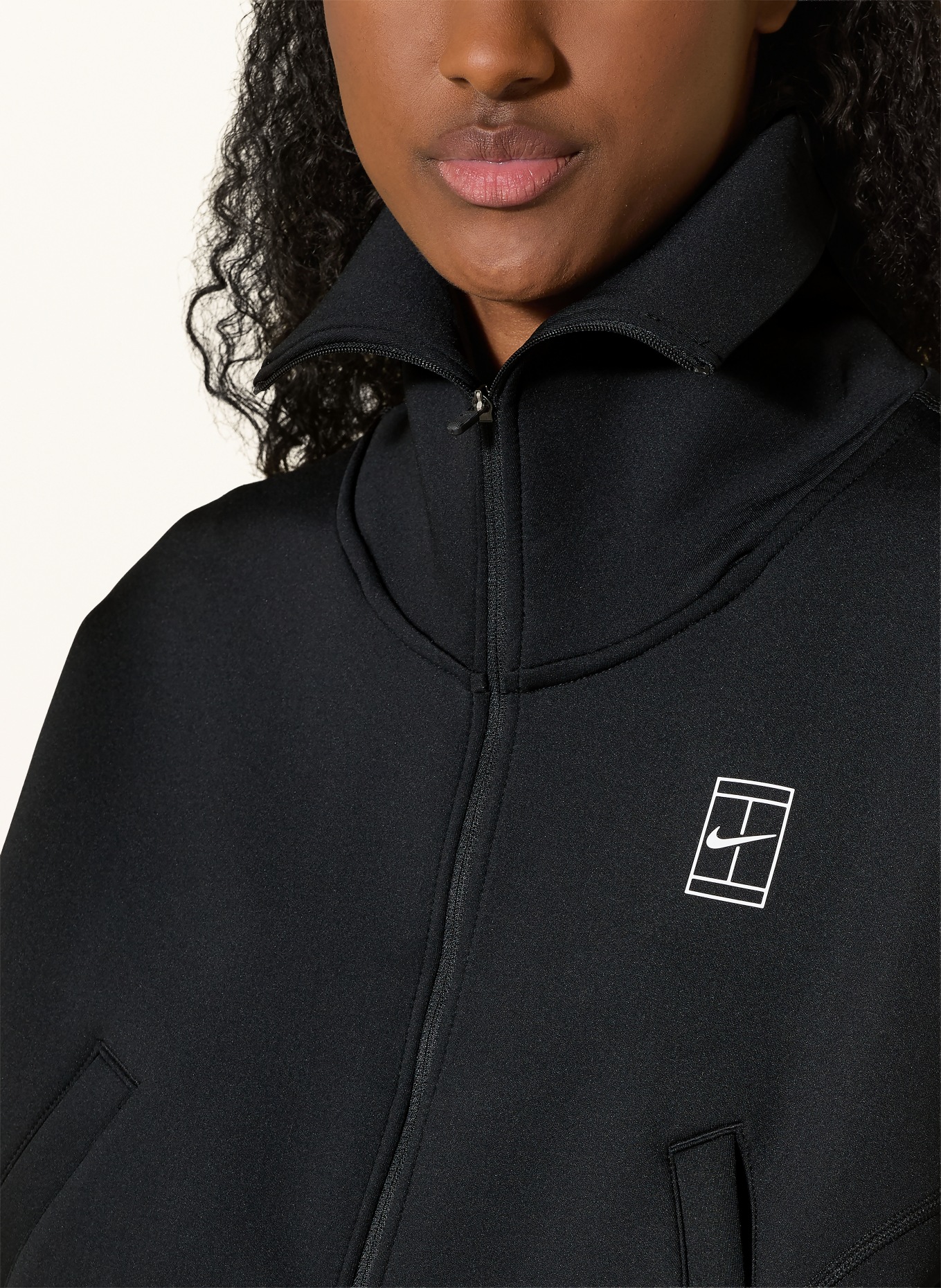 Nike Træningsjakke ADVANTAGE: SORT / HVID