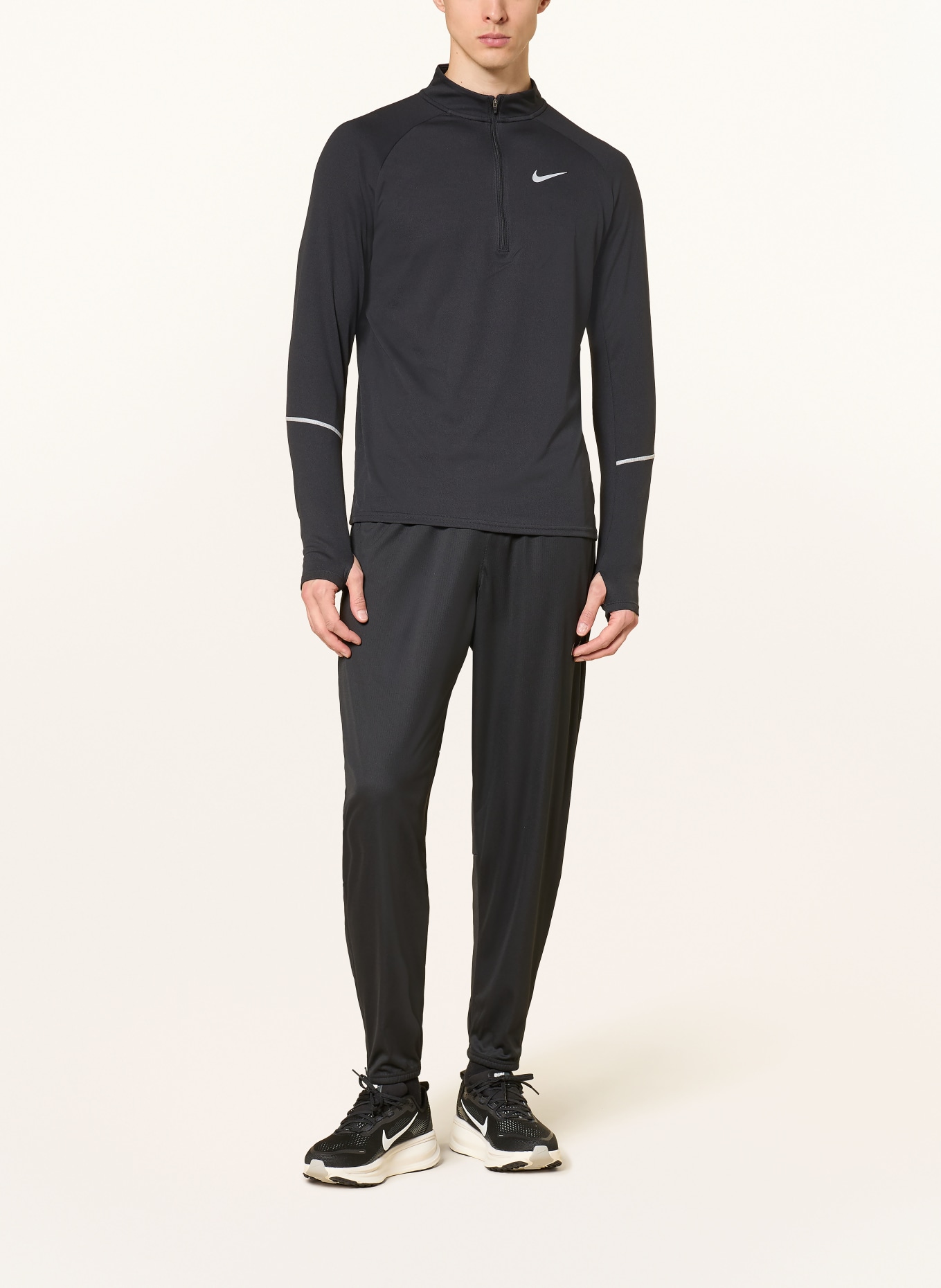 Nike MILER Running Shirt: BLACK