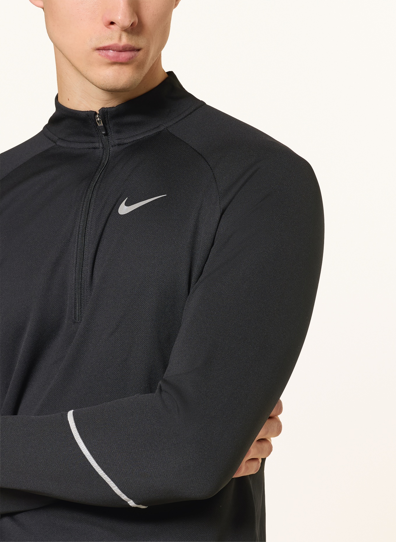 Nike MILER Running Shirt: BLACK