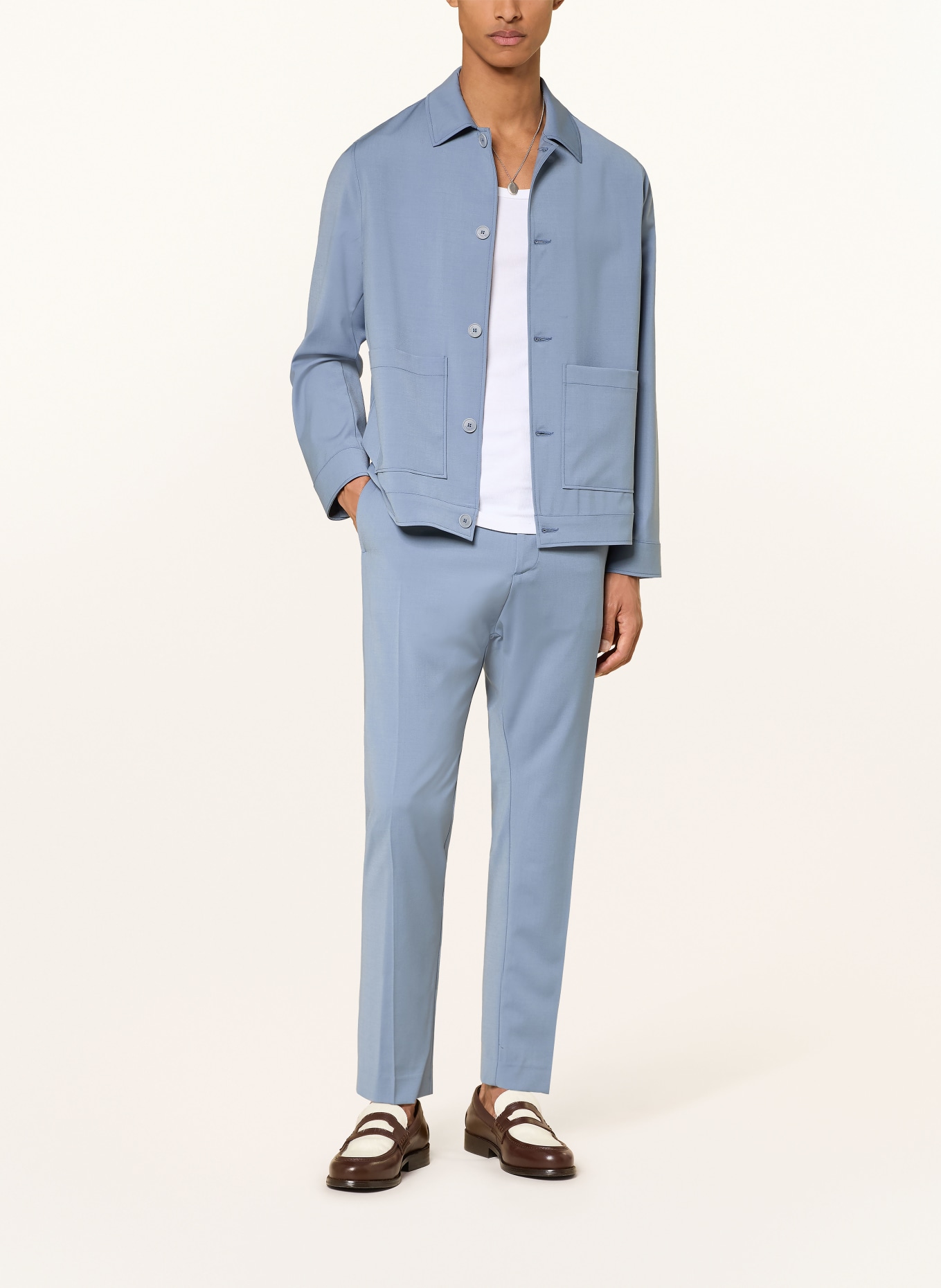 I'M BRIAN Overshirt: LICHTBLAUW