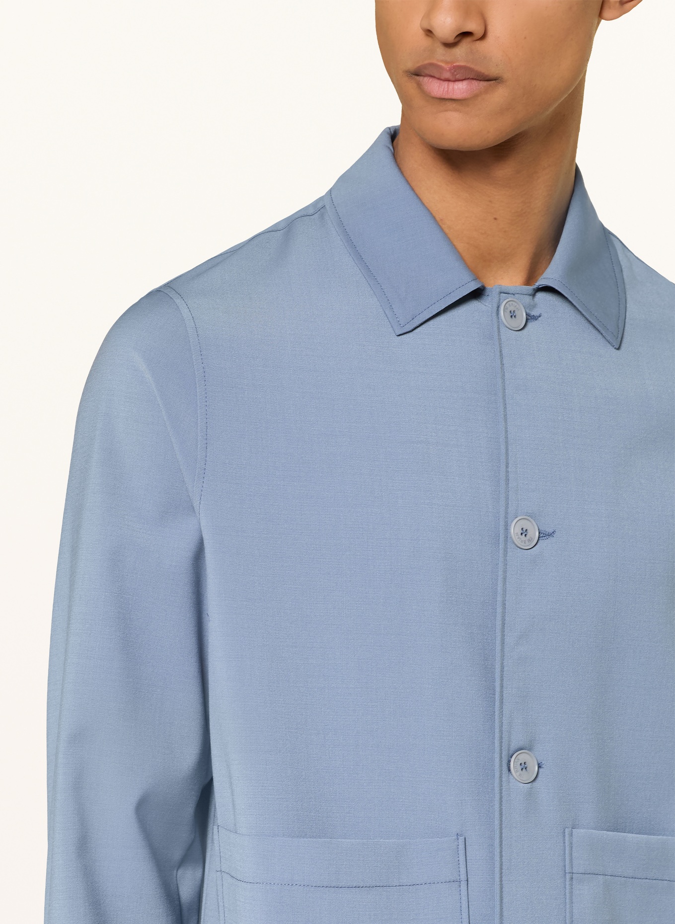 I'M BRIAN Overshirt: LICHTBLAUW