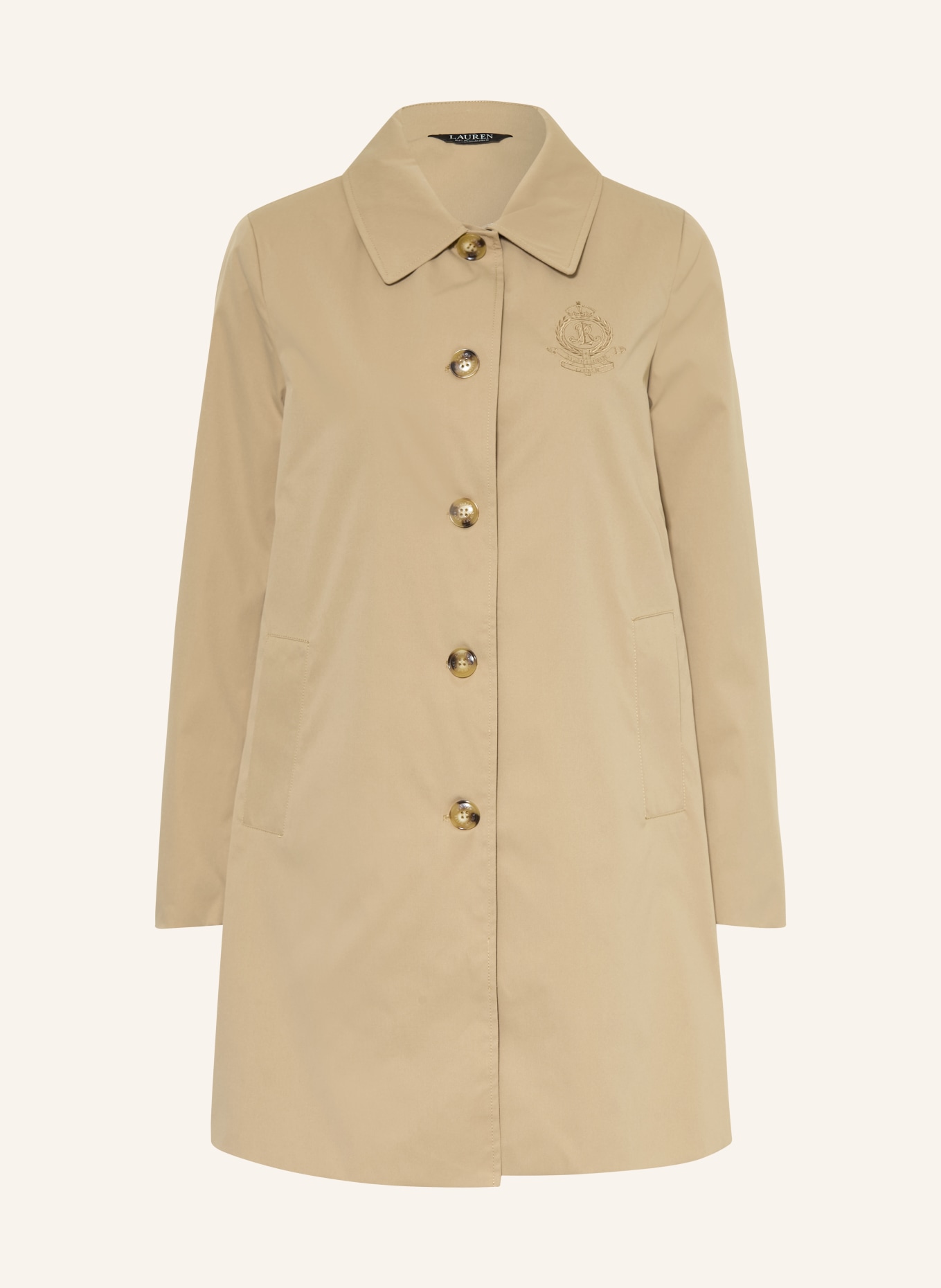 LAUREN RALPH LAUREN trenchcoat: LICHTBRUIN