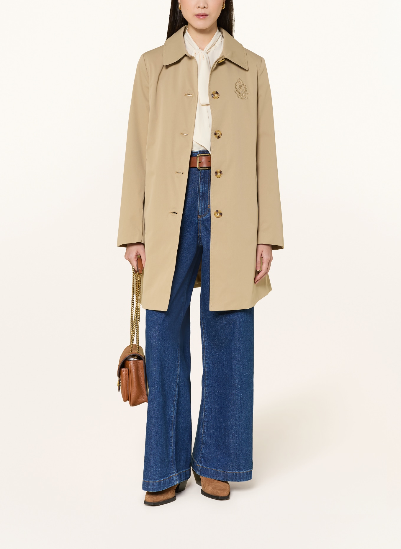 LAUREN RALPH LAUREN trenchcoat: LICHTBRUIN