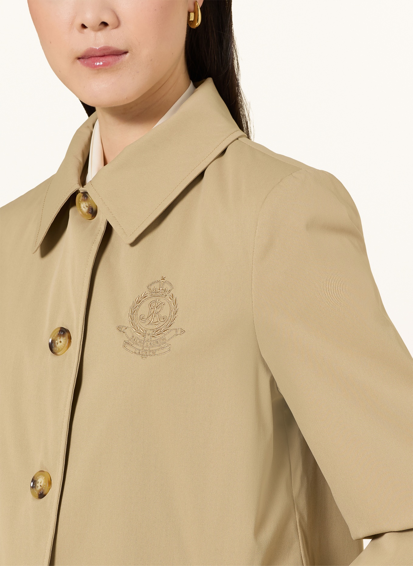LAUREN RALPH LAUREN trenchcoat: LICHTBRUIN