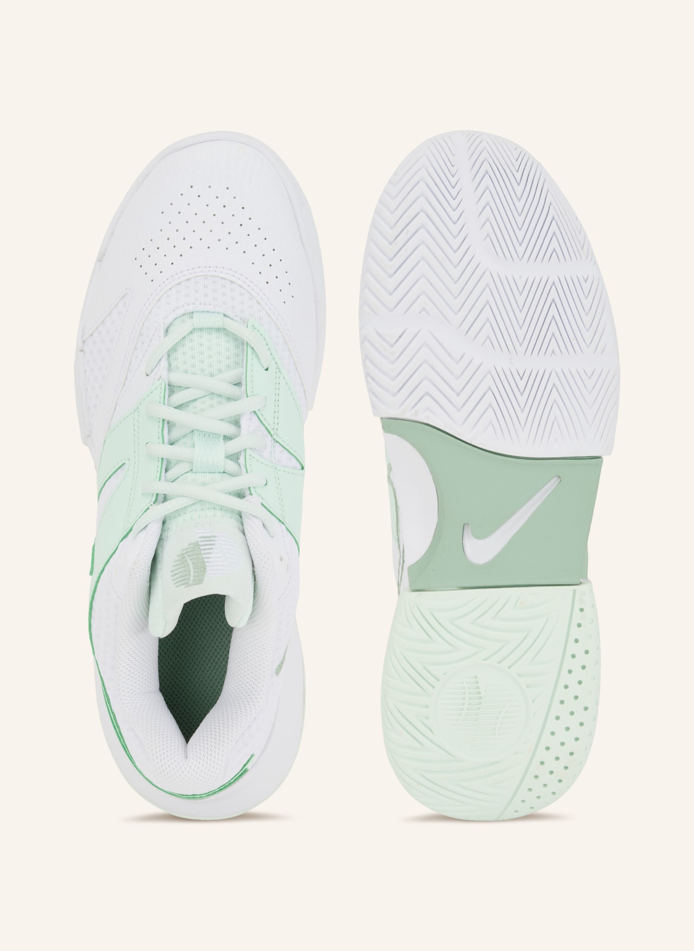 Nike Tennisschuhe COURT LITE 4: WEISS / MINT / GRÜN