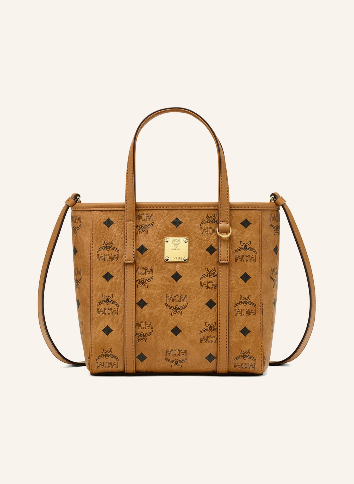 MCM TONI VI Shoulder Bag: COGNAC