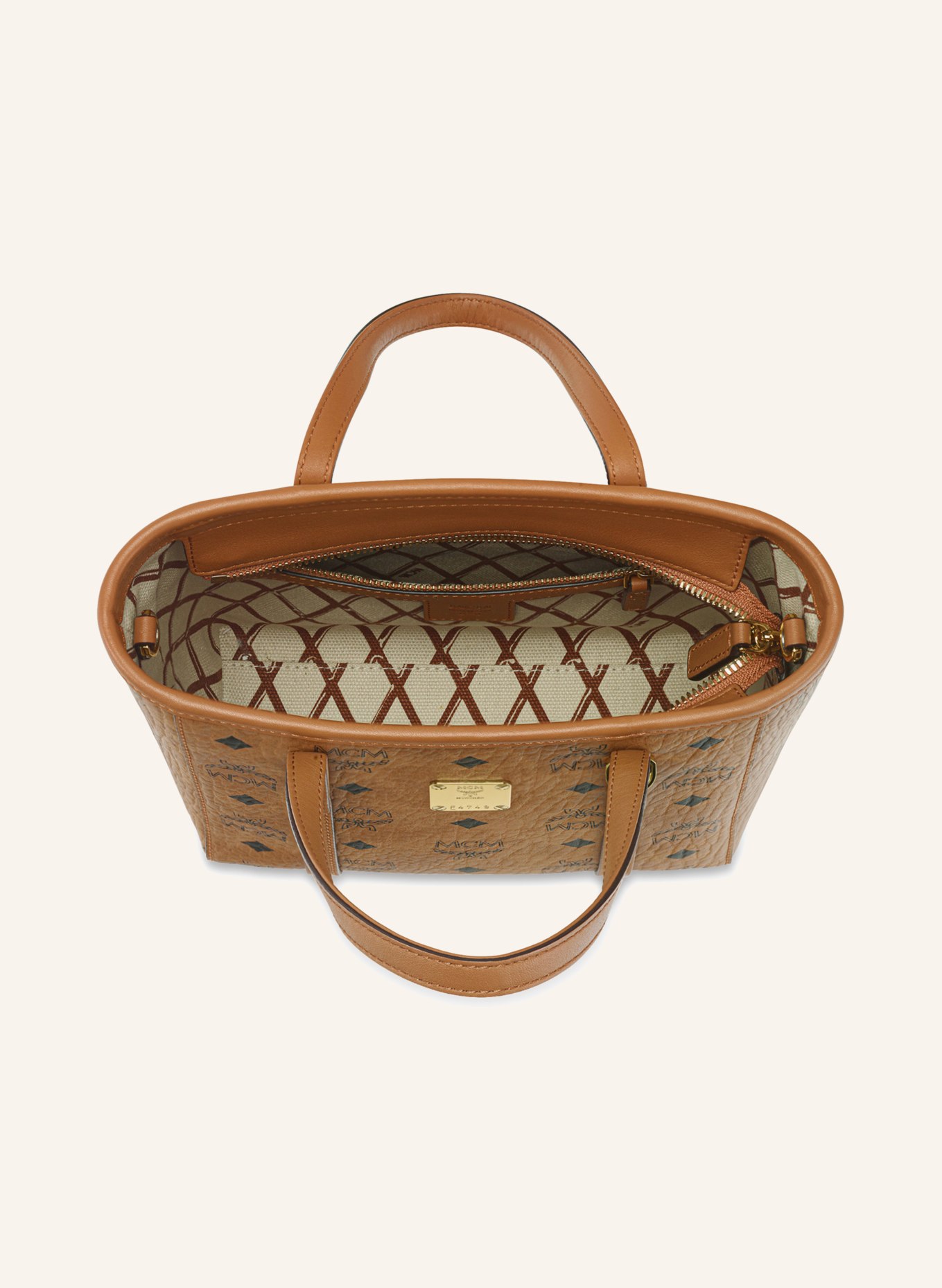 MCM TONI VI Shoulder Bag: COGNAC