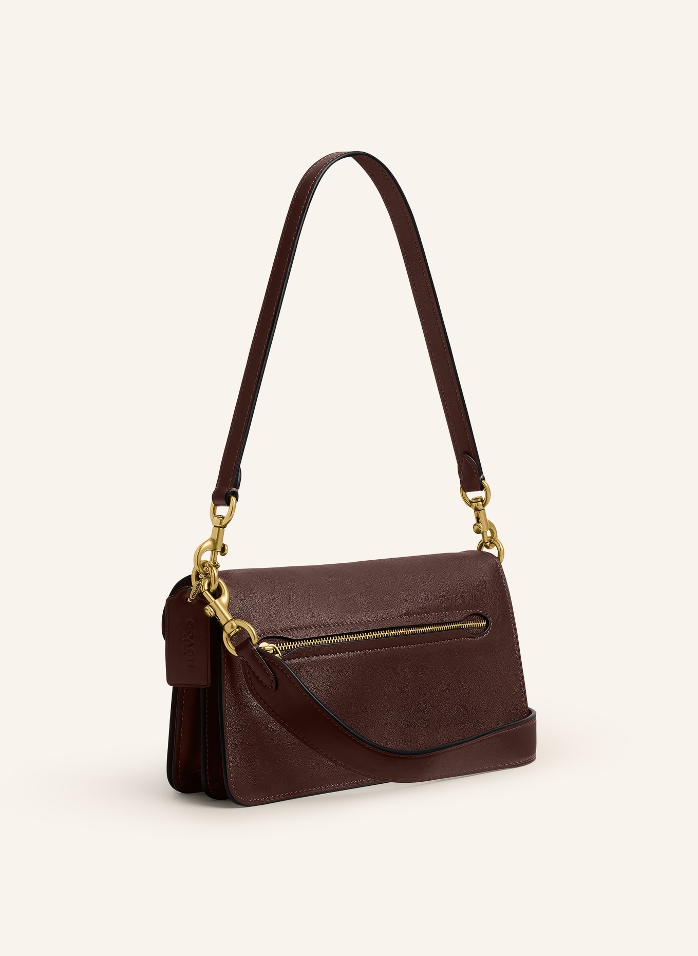 COACH Sac à bandoulière TABBY: MARRON FONCÉ