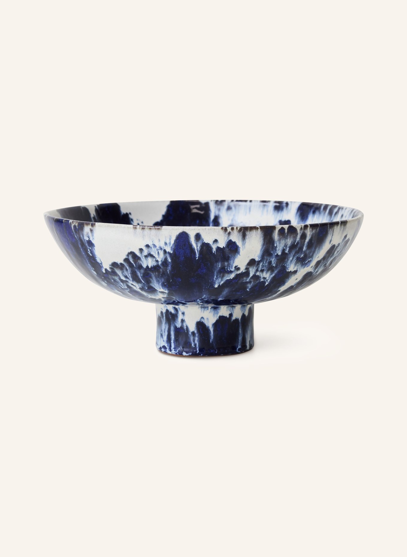 hkliving Schale: DUNKELBLAU / CREME / BLAU
