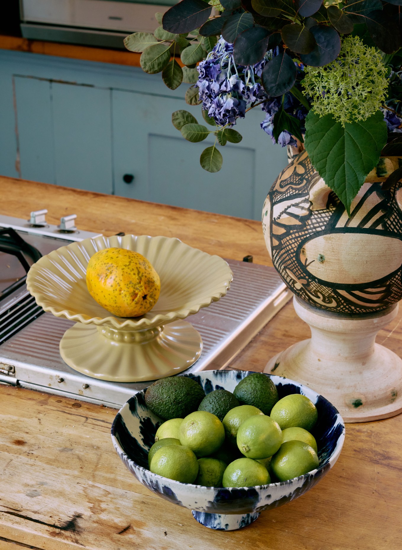 hkliving Schale: DUNKELBLAU / CREME / BLAU