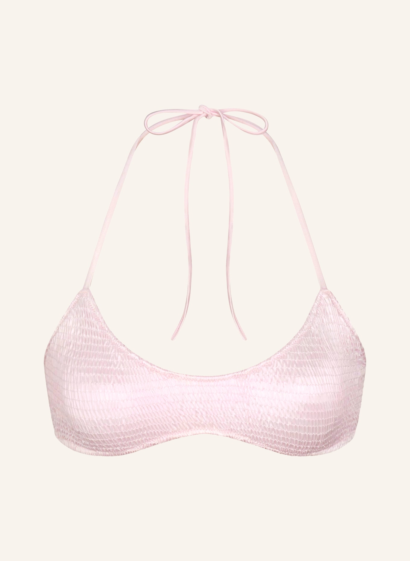 SKIMS Top de bikini cu bretele în gât SATIN SWIM: CBM CHERRY BLOSSOM