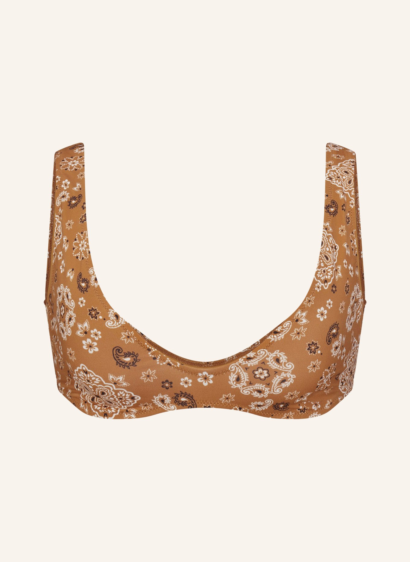SKIMS Bustier-Bikini-Top SIGNATURE SWIM: ALB ALMOND BANDANA
