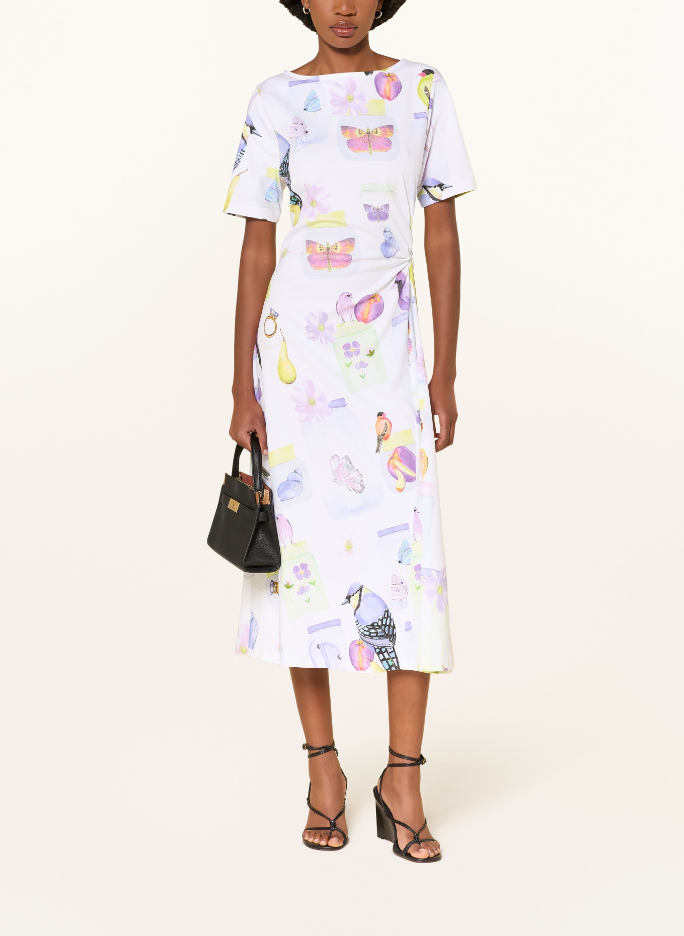 lilienfels Jerseyjurk: WIT / PAARS / NEONGEEL