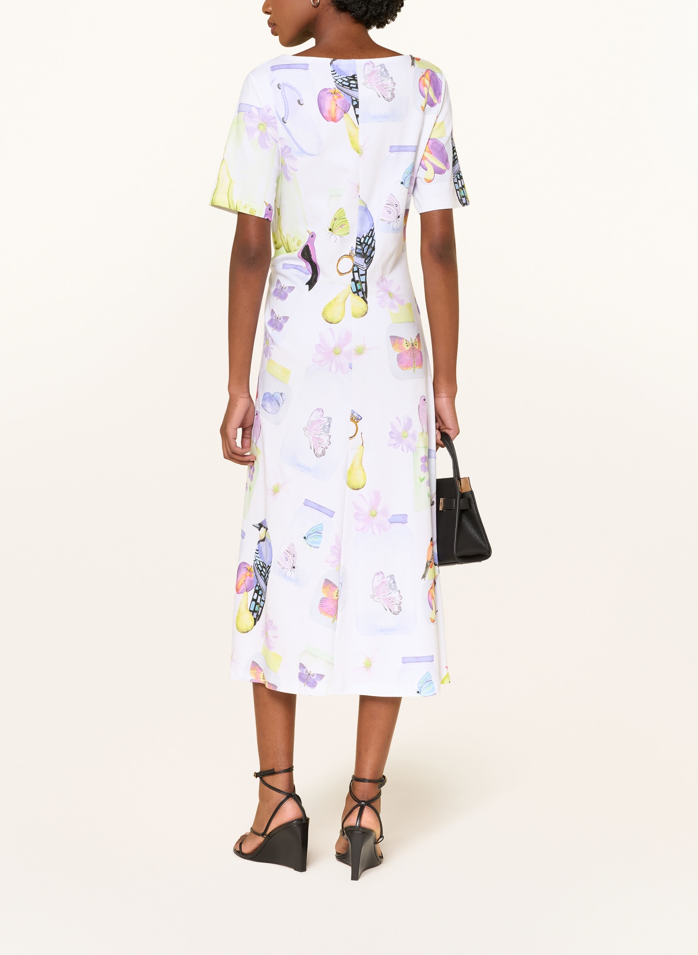 lilienfels Jerseyjurk: WIT / PAARS / NEONGEEL