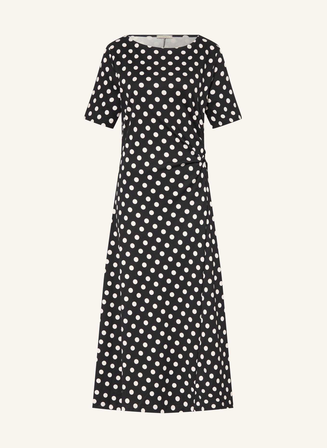lilienfels Jerseykleid: WEISS / SCHWARZ