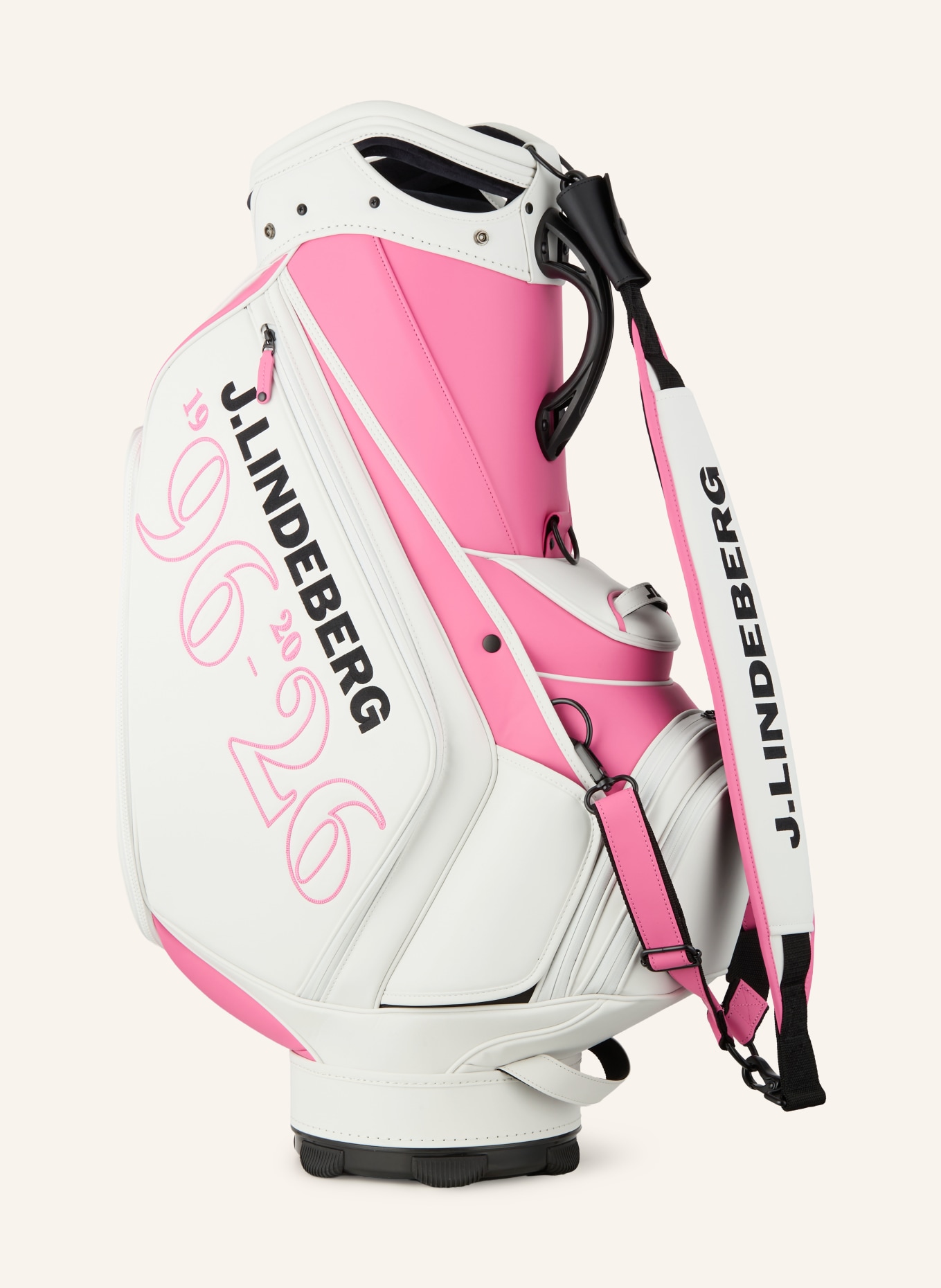 J.LINDEBERG Golftasche: PINK / WEISS / SCHWARZ